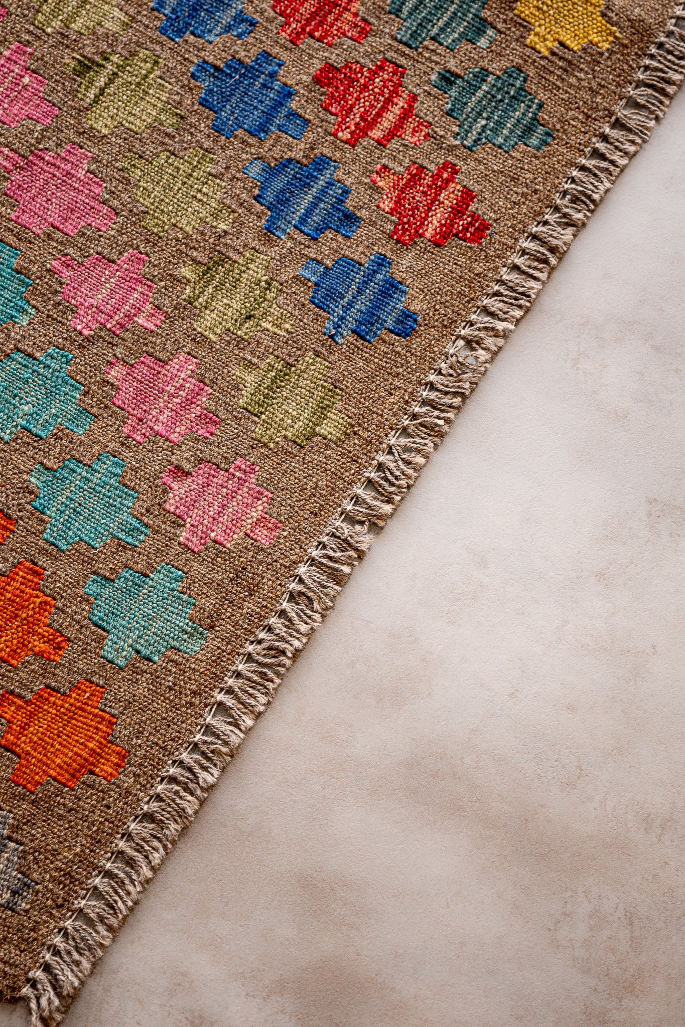 Teppich Kelim Mai Mai - 100 % Wolle - 153x194cm