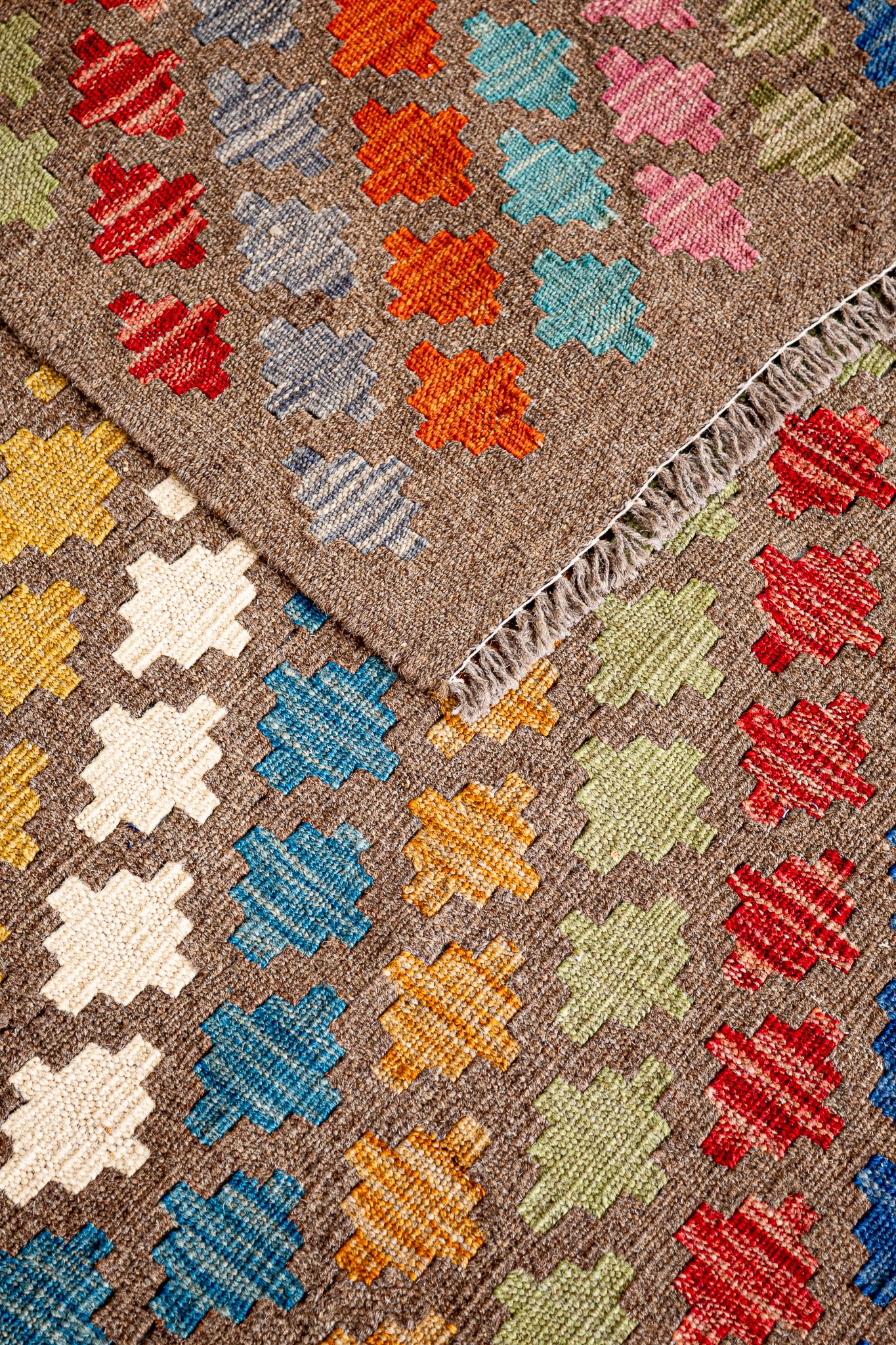 Teppich Kelim Mai Mai - 100 % Wolle - 153x194cm