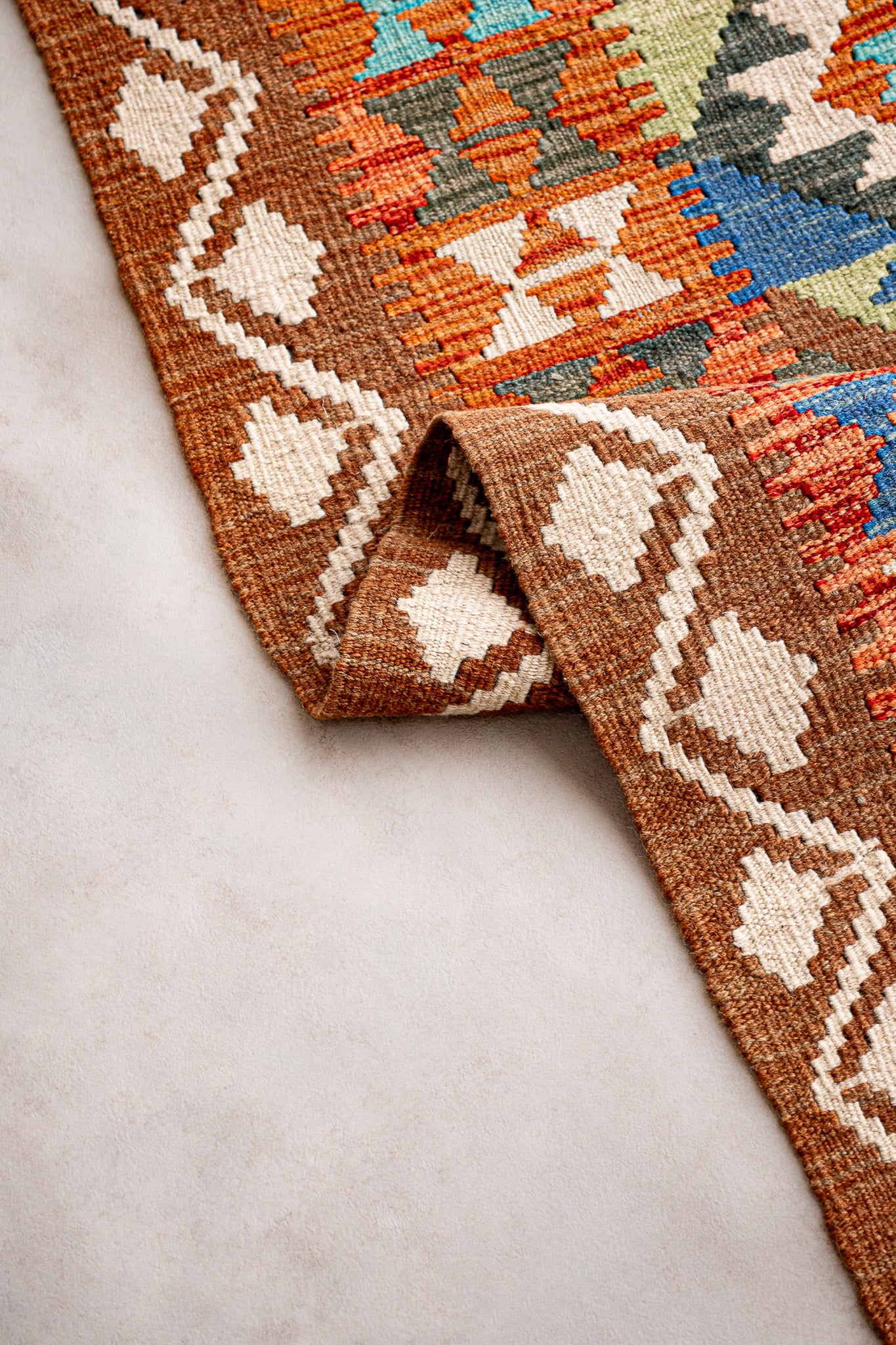 Alfombra Kilim Mai Mai 100% Lana -  103x155cm