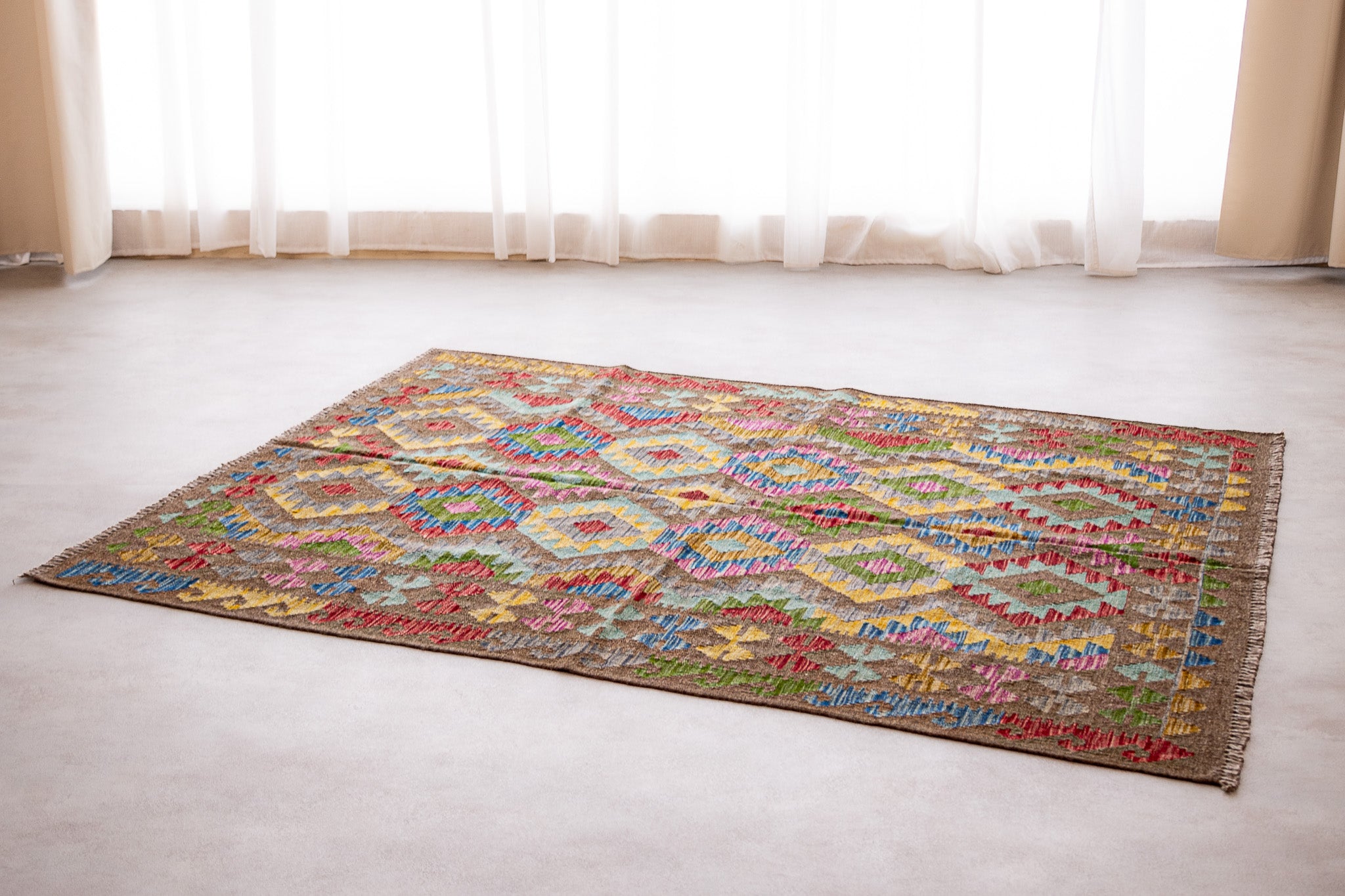 Alfombra Kilim Mai Mai 100% Lana - 150x190cm