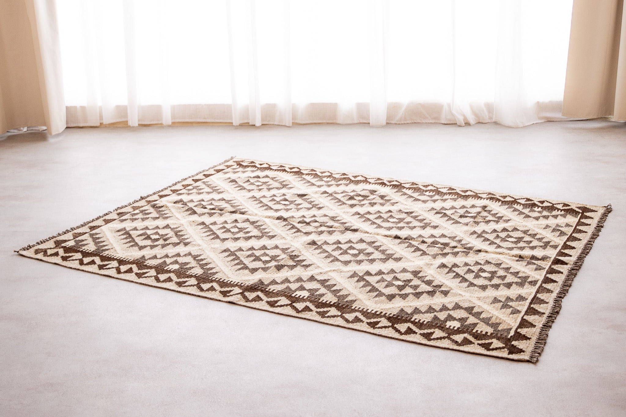 Alfombra Kilim Mai Mai 100% Lana - 155x194cm