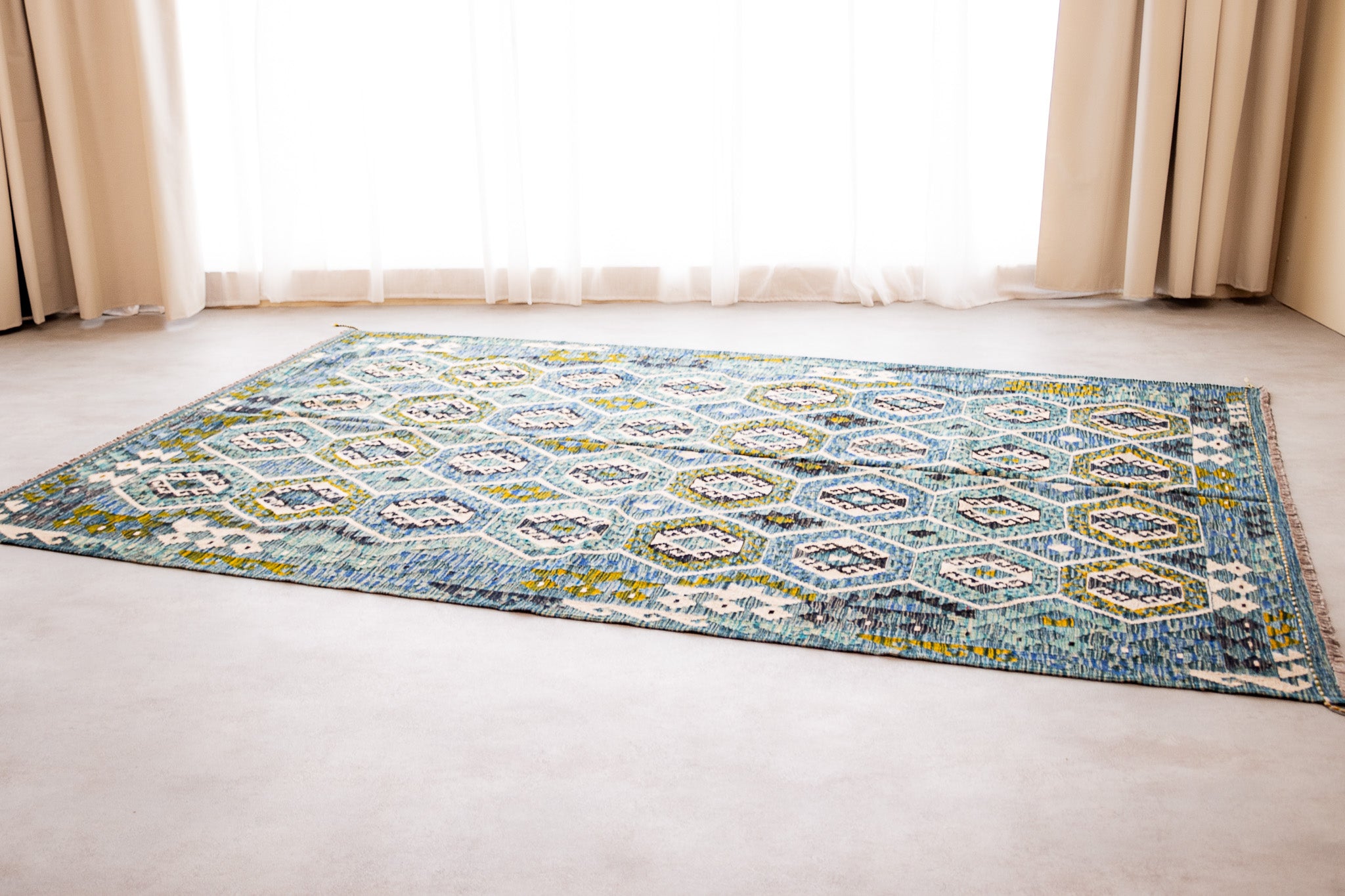 Teppich Kelim Mai Mai - 100 % Wolle - 206x300cm