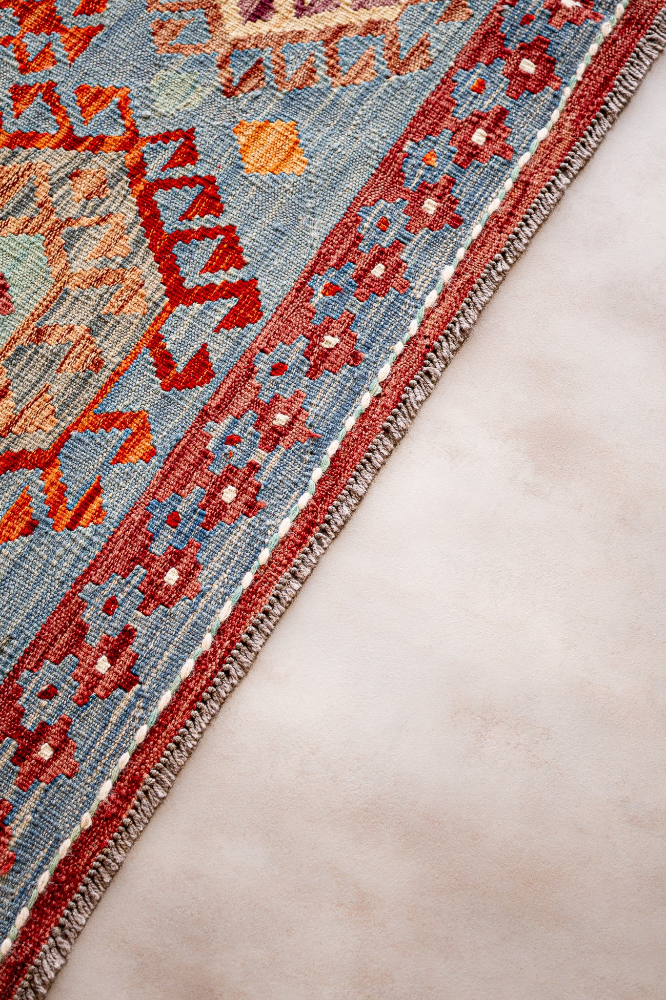 Teppich Kelim Mai Mai - 100 % Wolle - 177x238cm