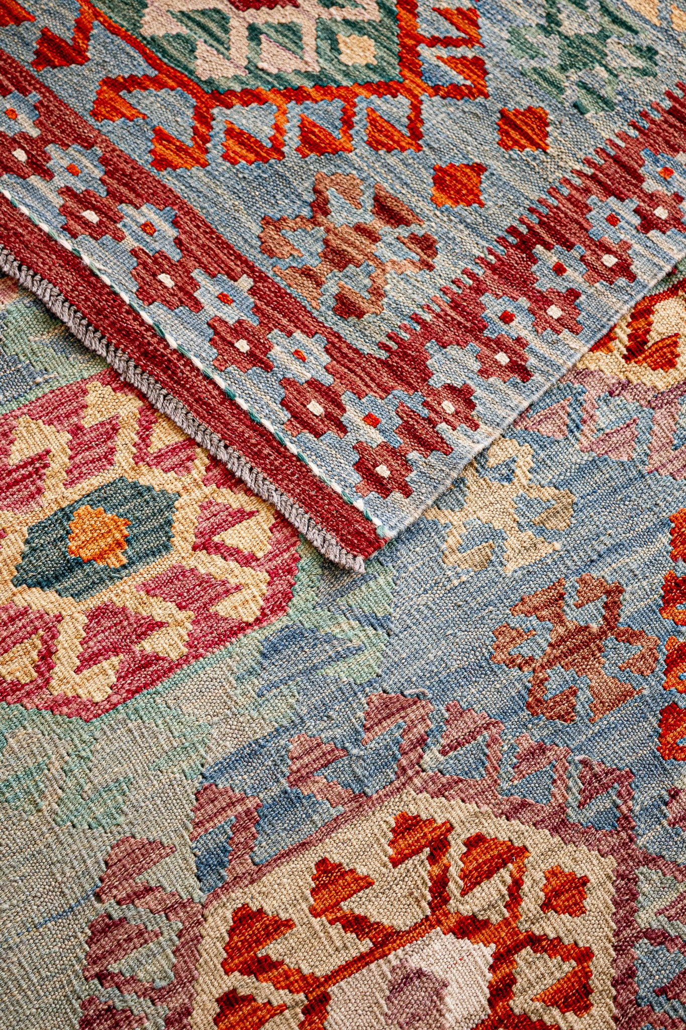Teppich Kelim Mai Mai - 100 % Wolle - 177x238cm