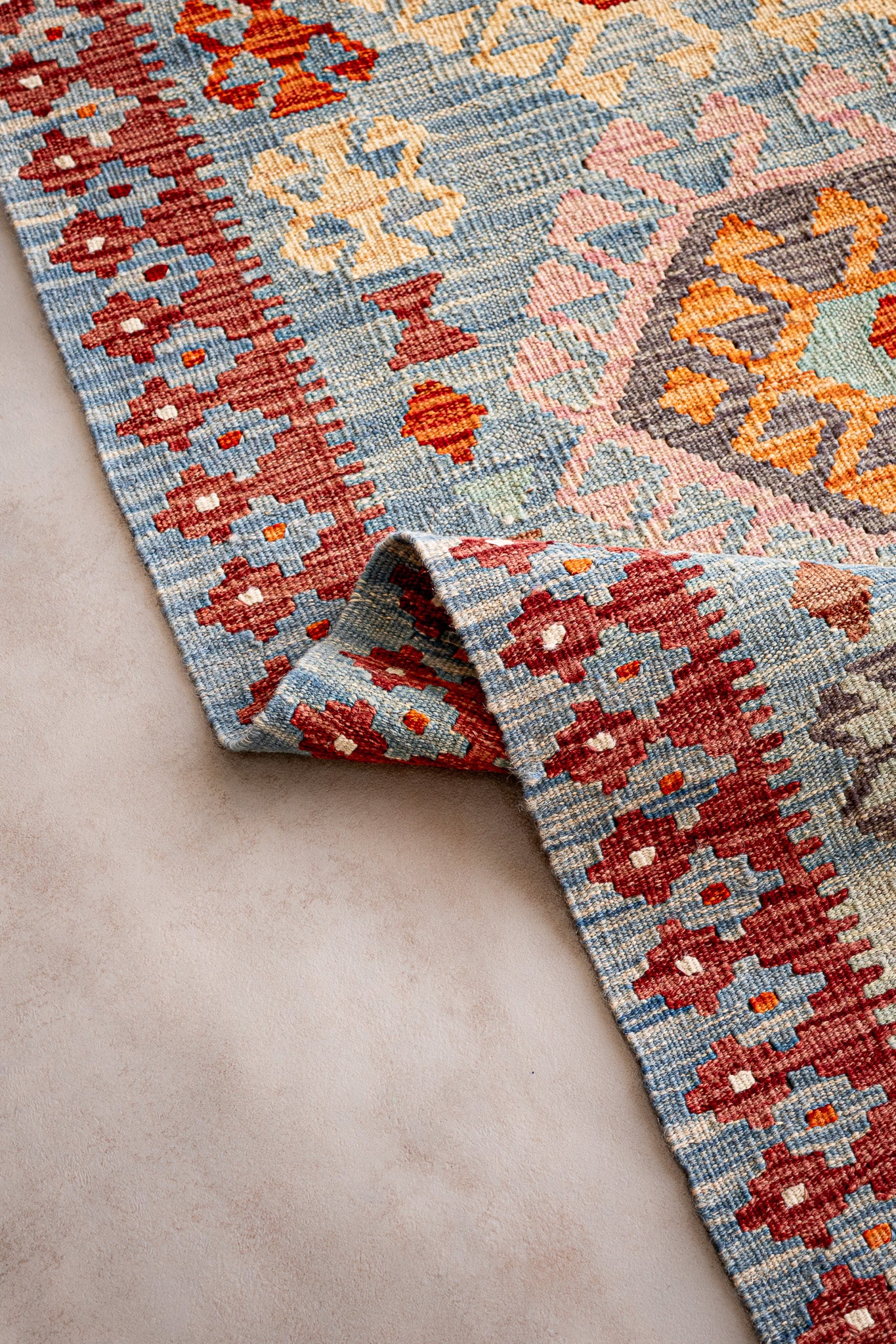 Teppich Kelim Mai Mai - 100 % Wolle - 177x238cm