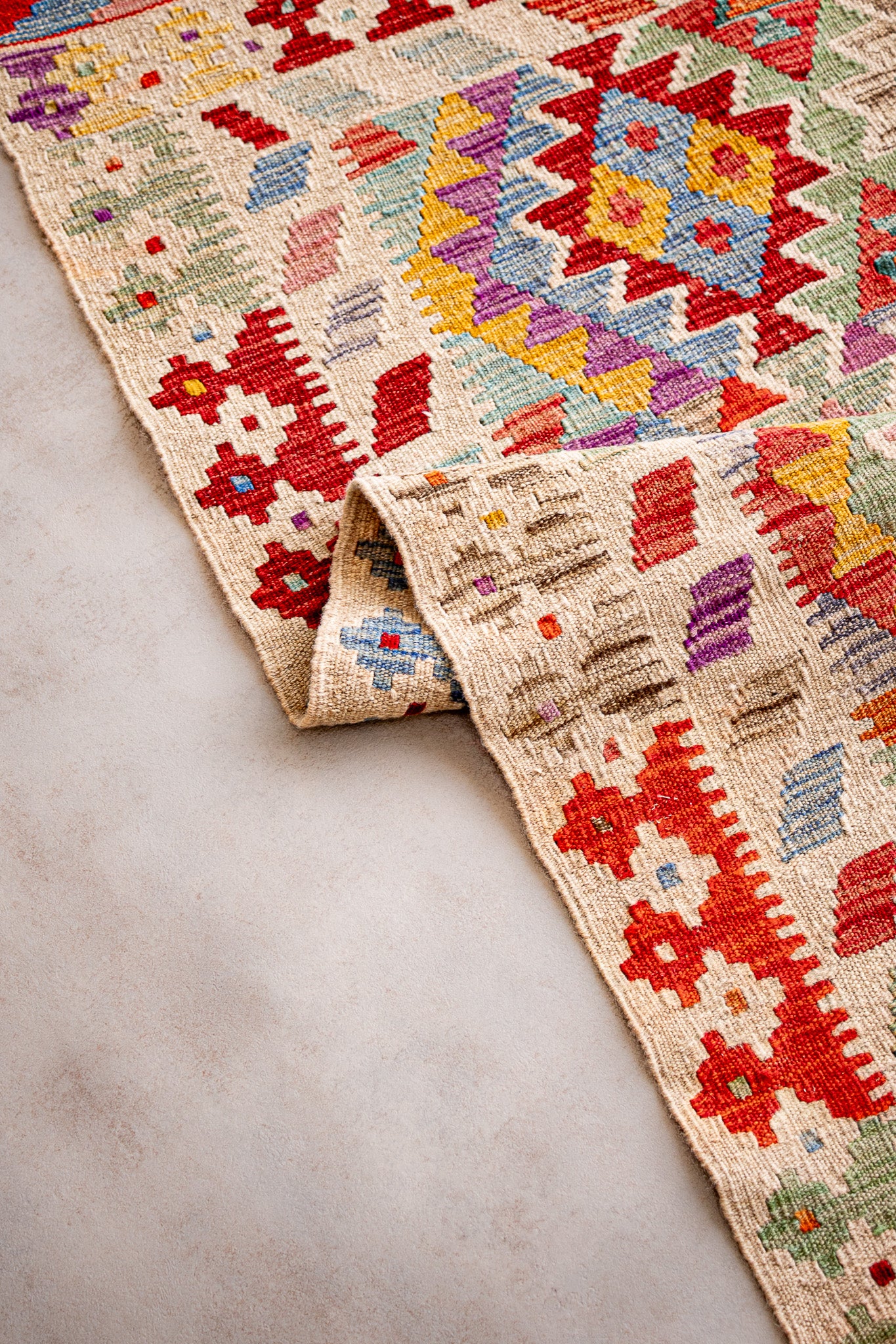 Alfombra Kilim Mai Mai 100% Lana - 152x203cm