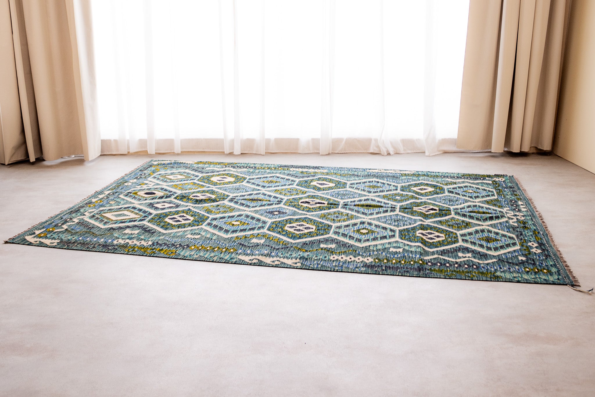Alfombra Kilim Mai Mai 100% Lana - 208x297cm
