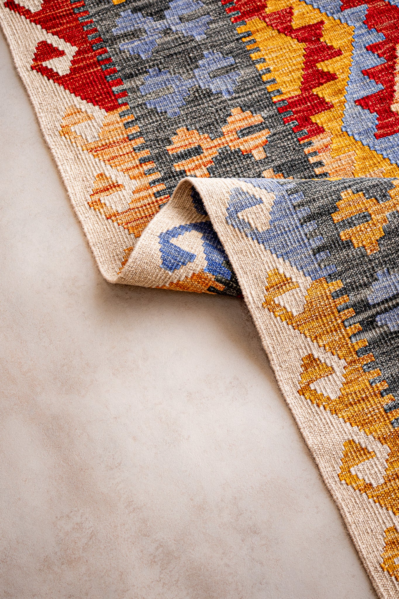 Alfombra Kilim Mai Mai 100% Lana - 150x198cm