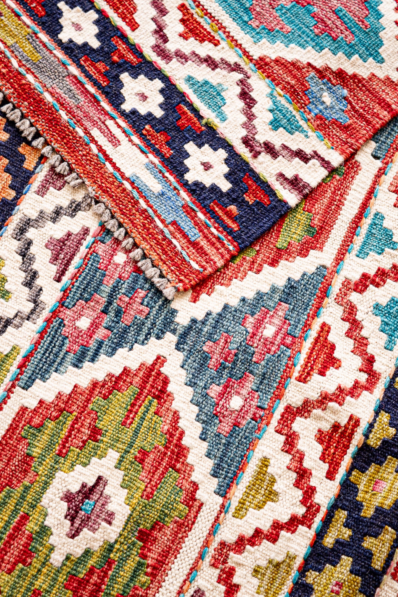 Alfombra Kilim Mai Mai 100% Lana - 147x196cm