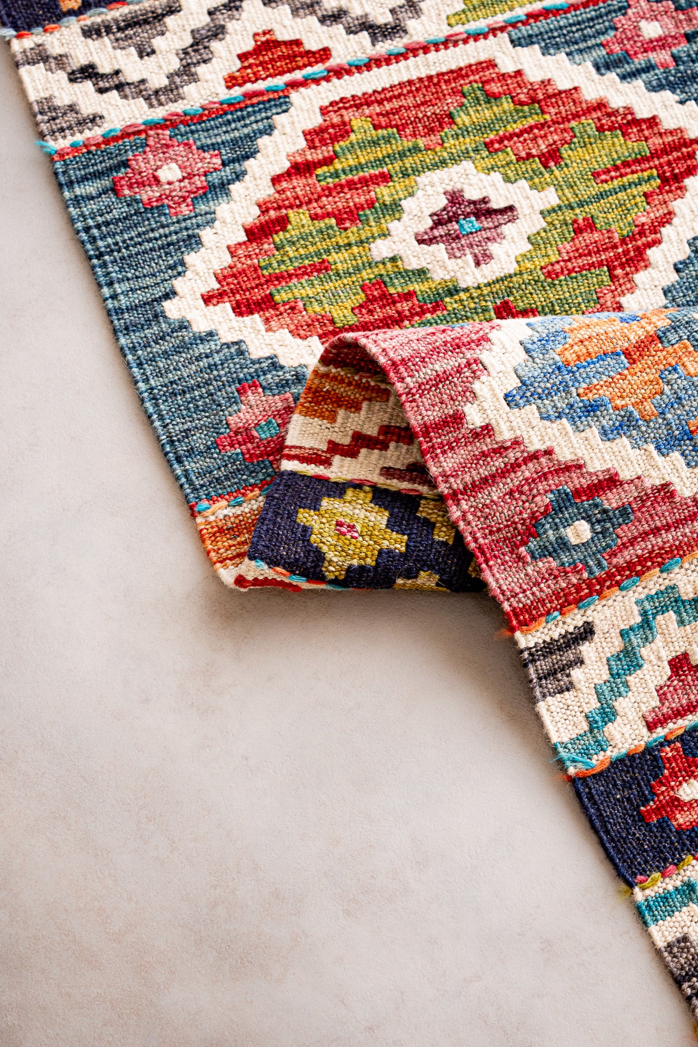 Alfombra Kilim Mai Mai 100% Lana - 147x196cm