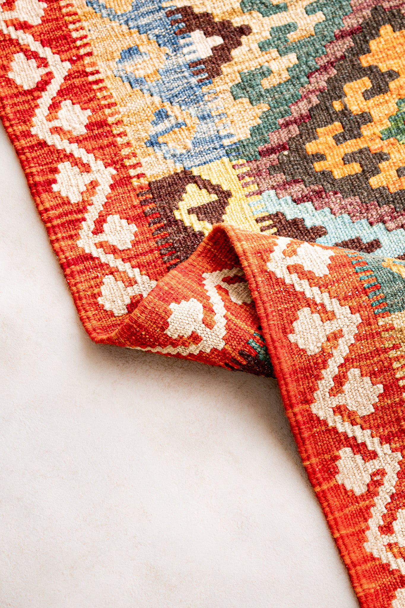 Alfombra Kilim Mai Mai 100% Lana - 100x149cm