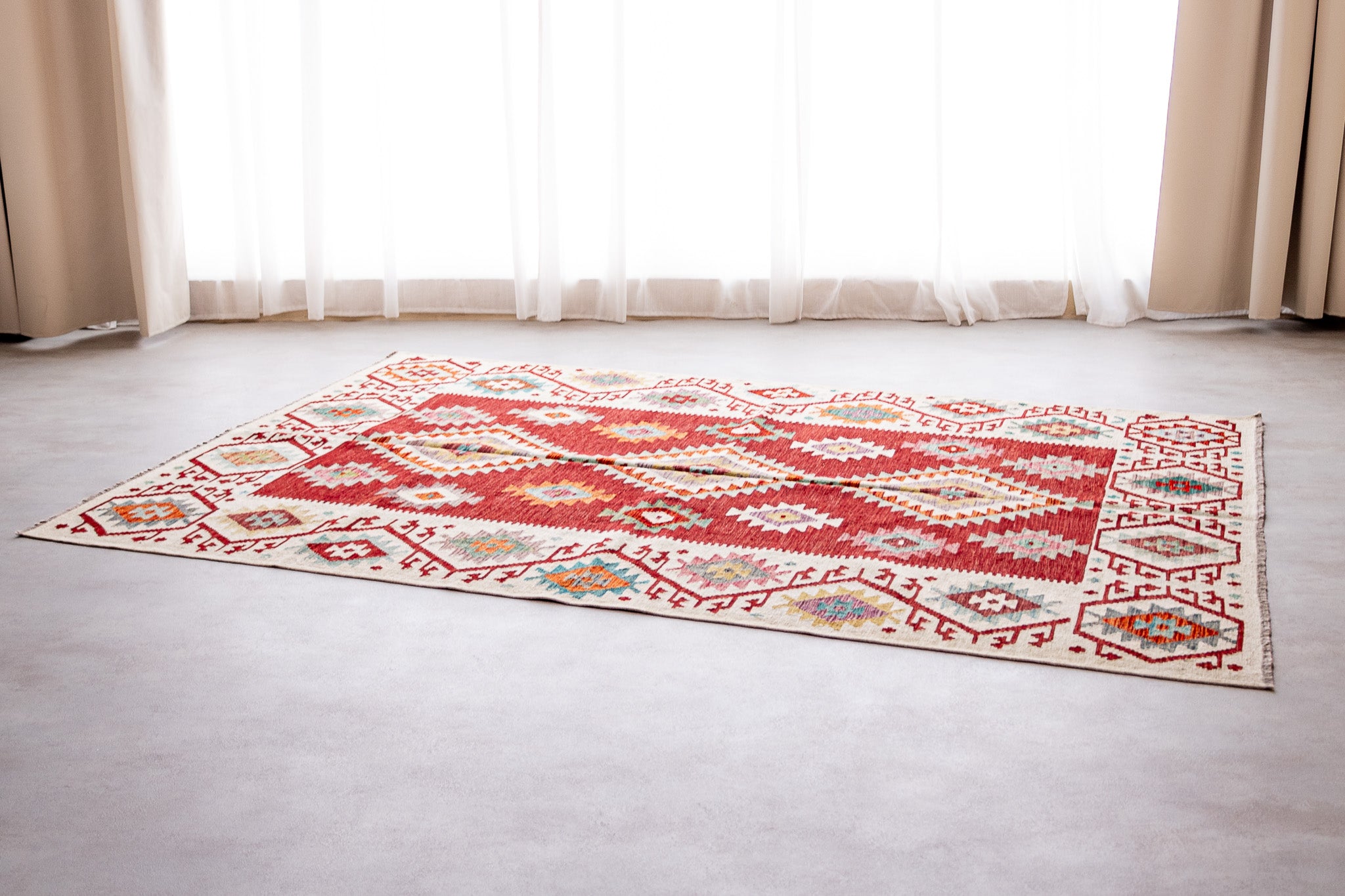 Teppich Kelim Mai Mai - 100 % Wolle - 171x251cm