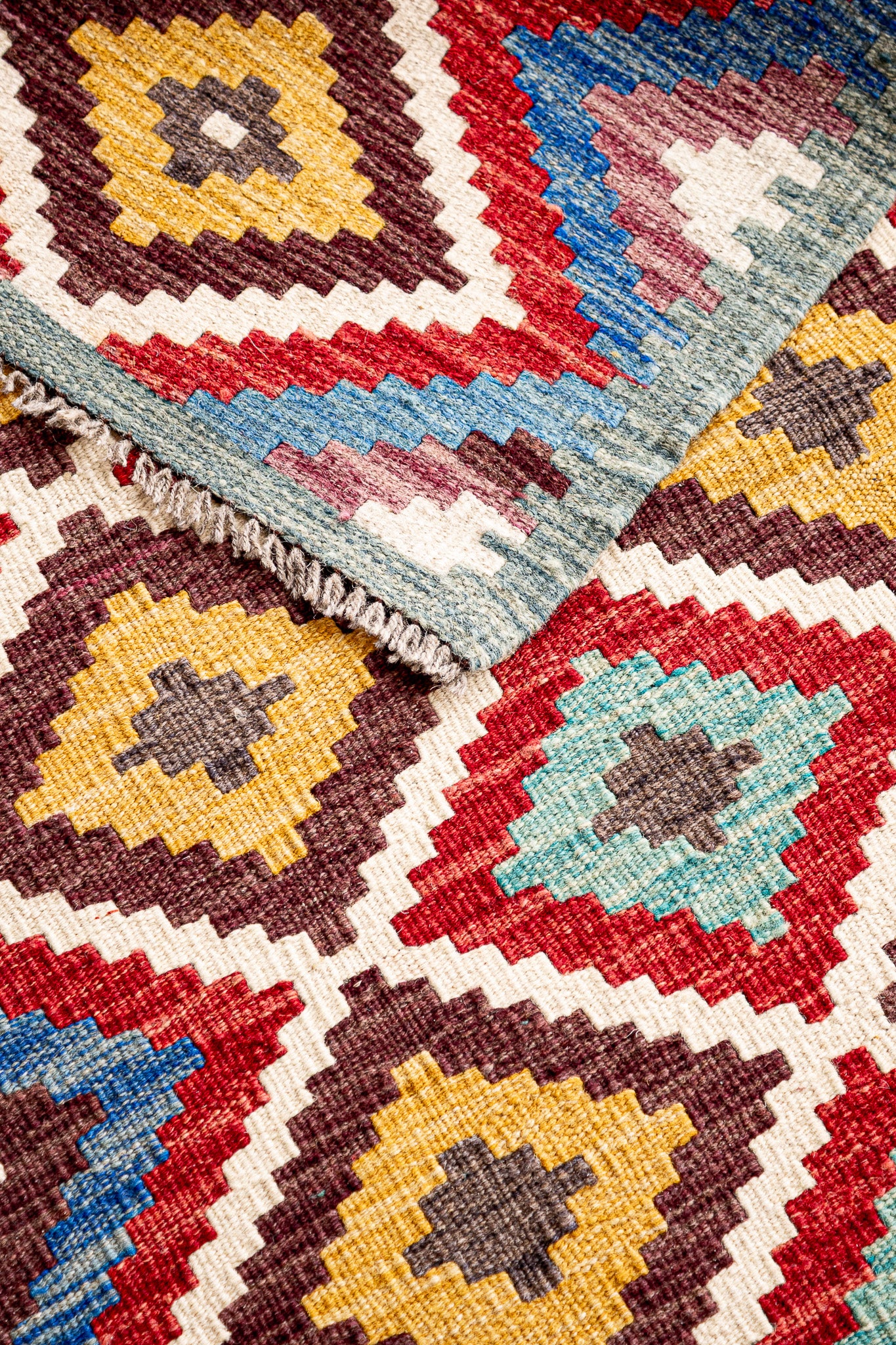 Teppich Kelim Mai Mai - 100 % Wolle - 75x122cm