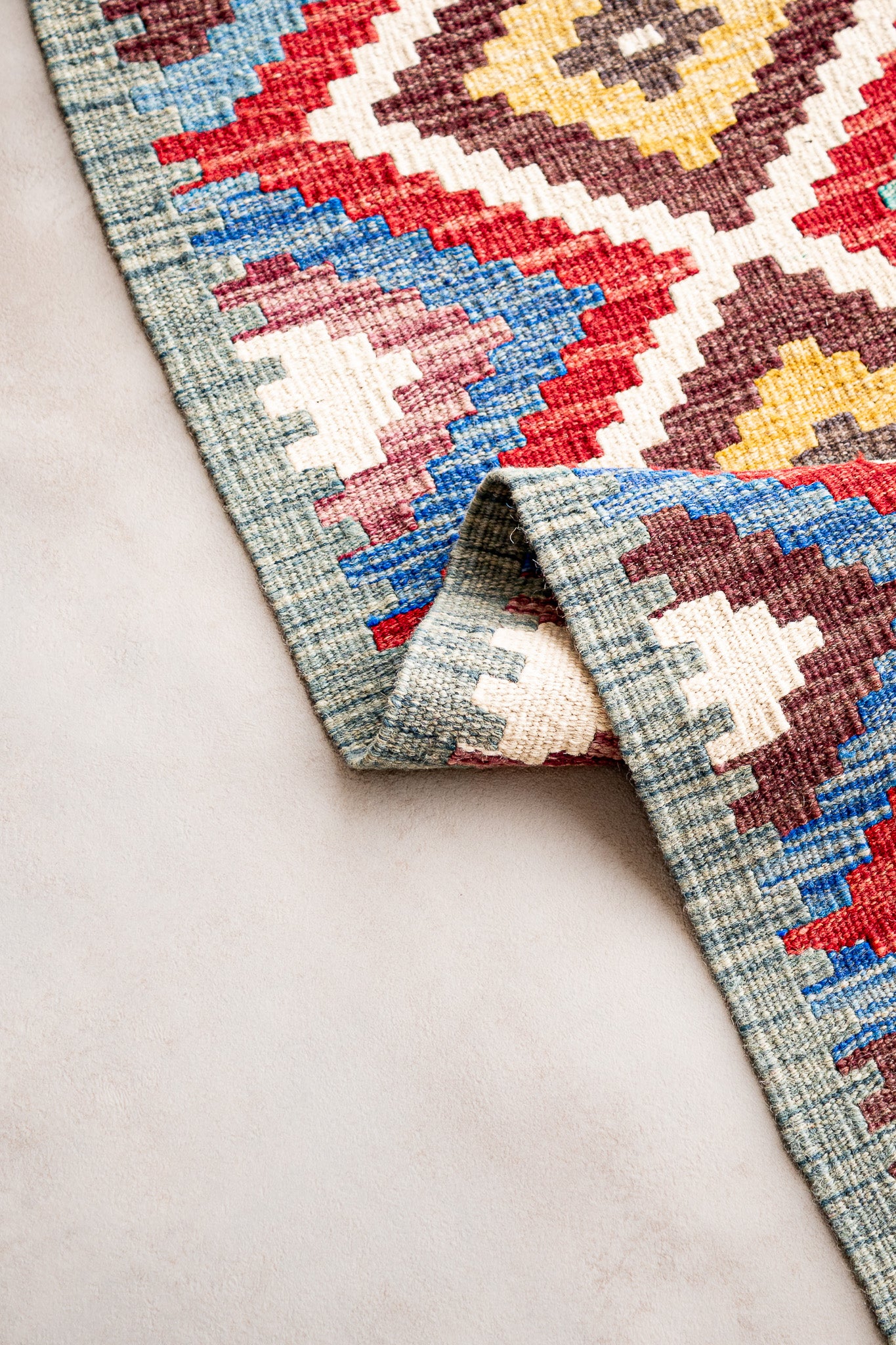 Teppich Kelim Mai Mai - 100 % Wolle - 75x122cm
