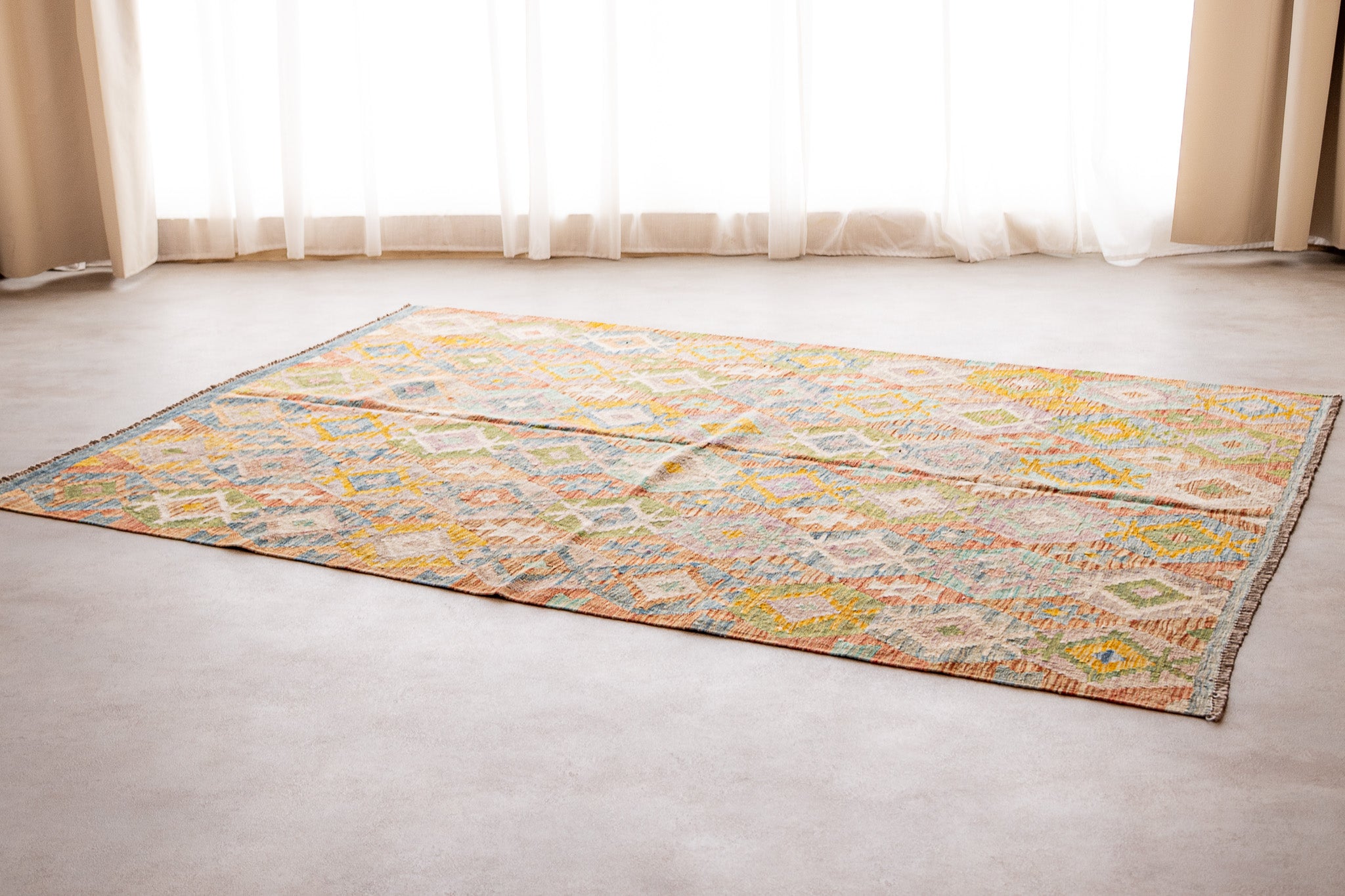 Alfombra Kilim Mai Mai 100% Lana - 173x247cm