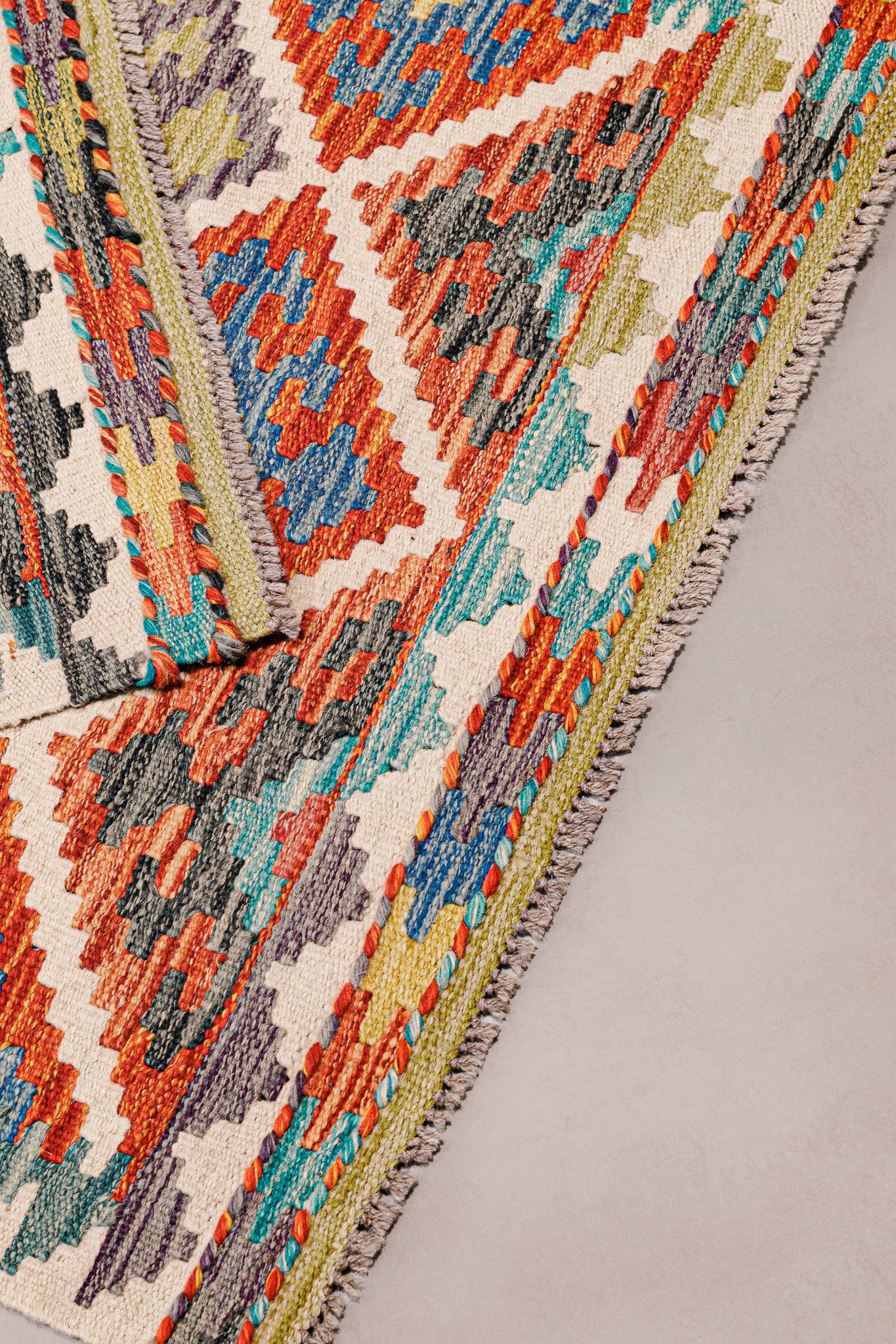 Teppich Kelim Mai Mai - 100 % Wolle -  80x151cm