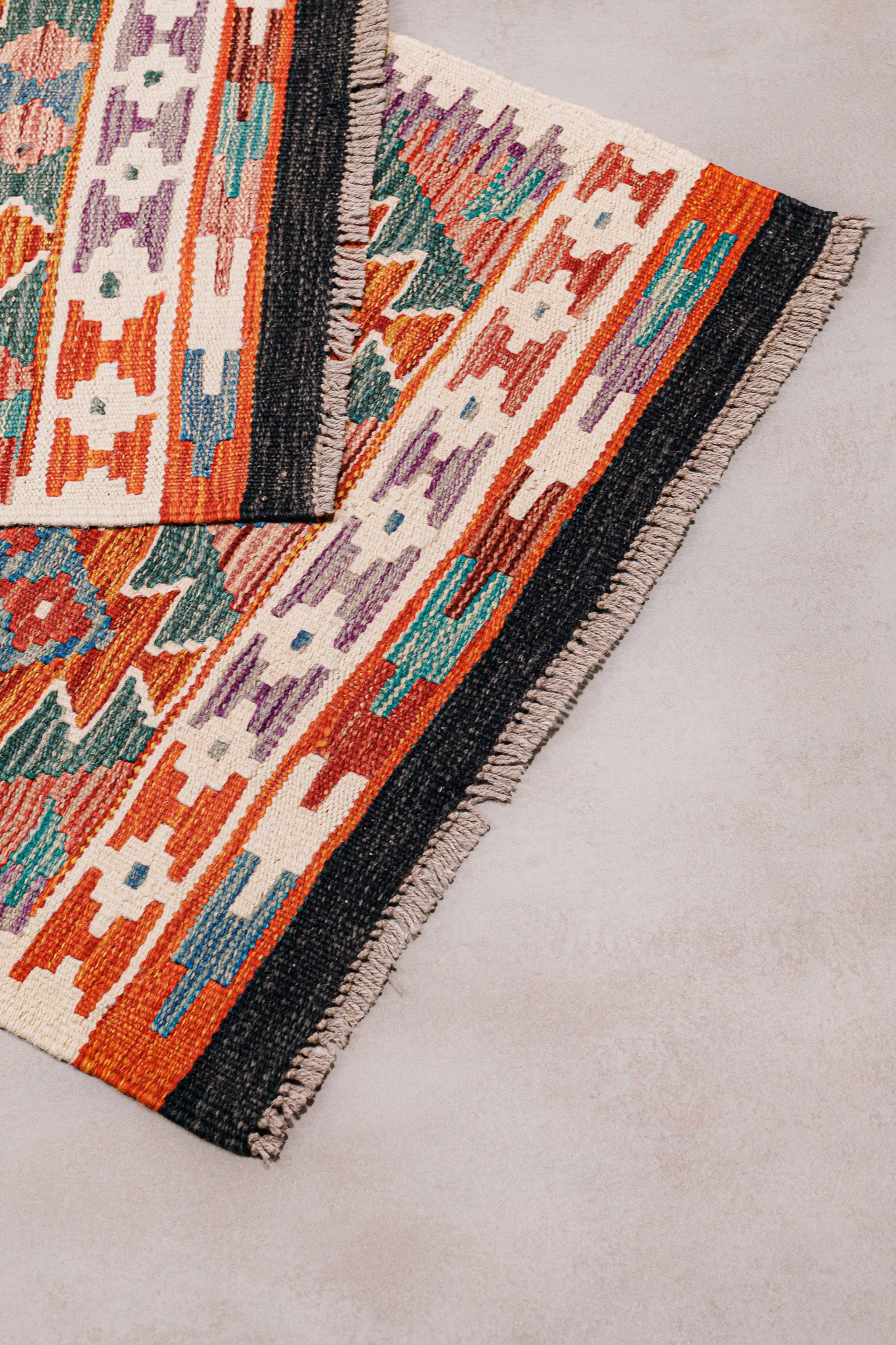 Teppich Kelim Mai Mai - 100 % Wolle  - 65x147cm