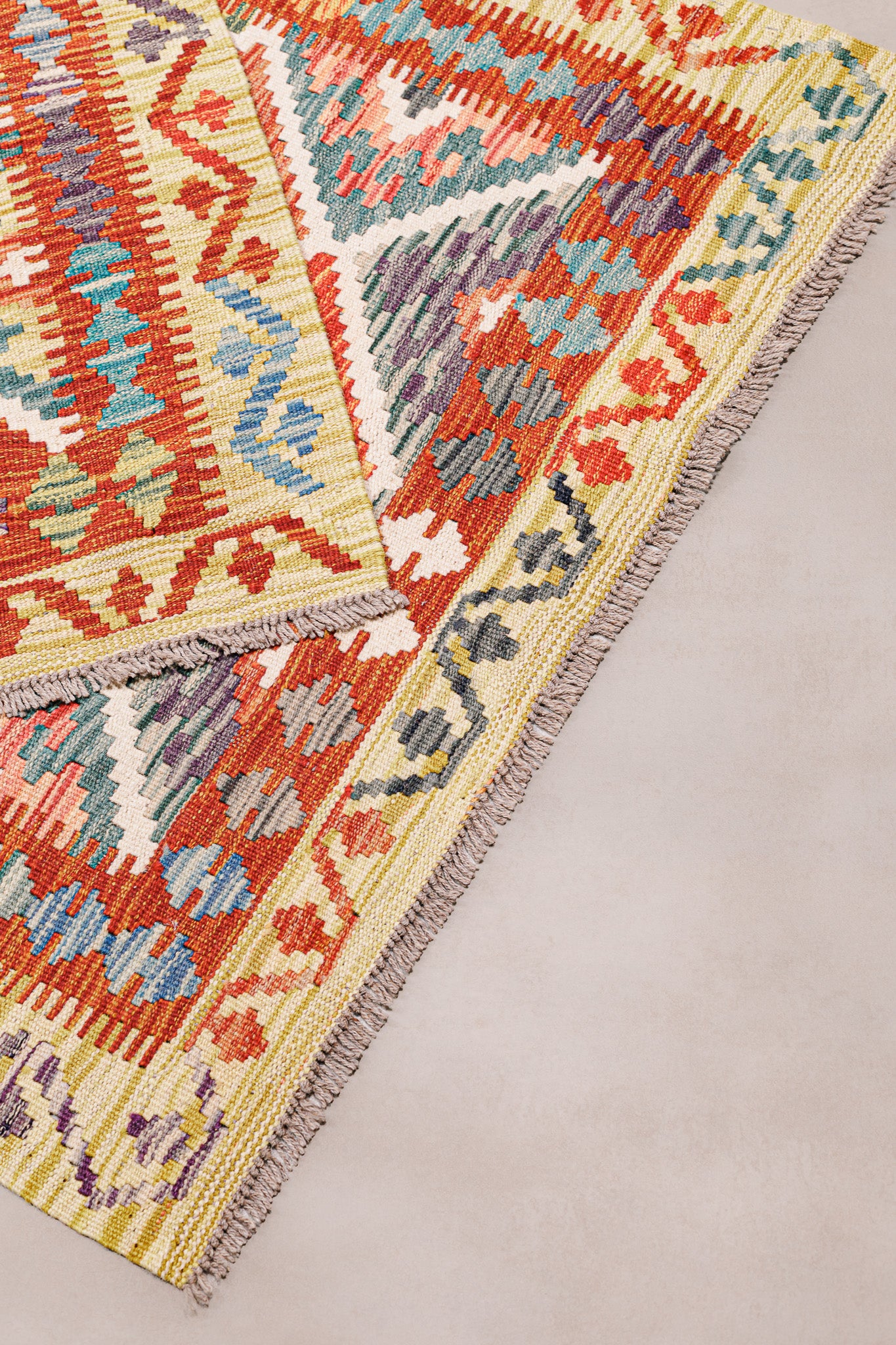  Teppich Kelim Mai Mai - 100 % Wolle - 101x152cm