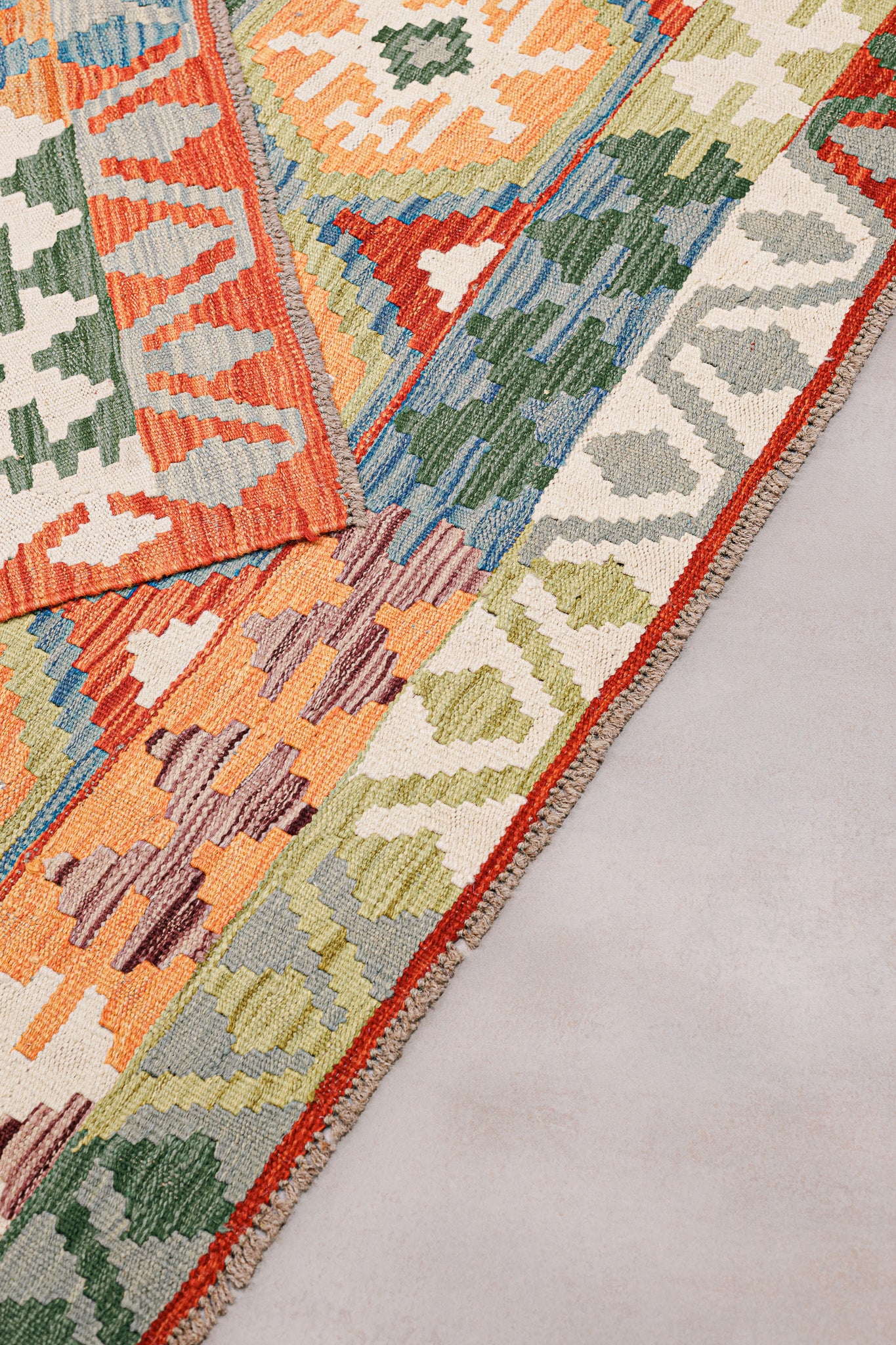 Teppich Kelim Mai Mai - 100 % Wolle - 180x227cm