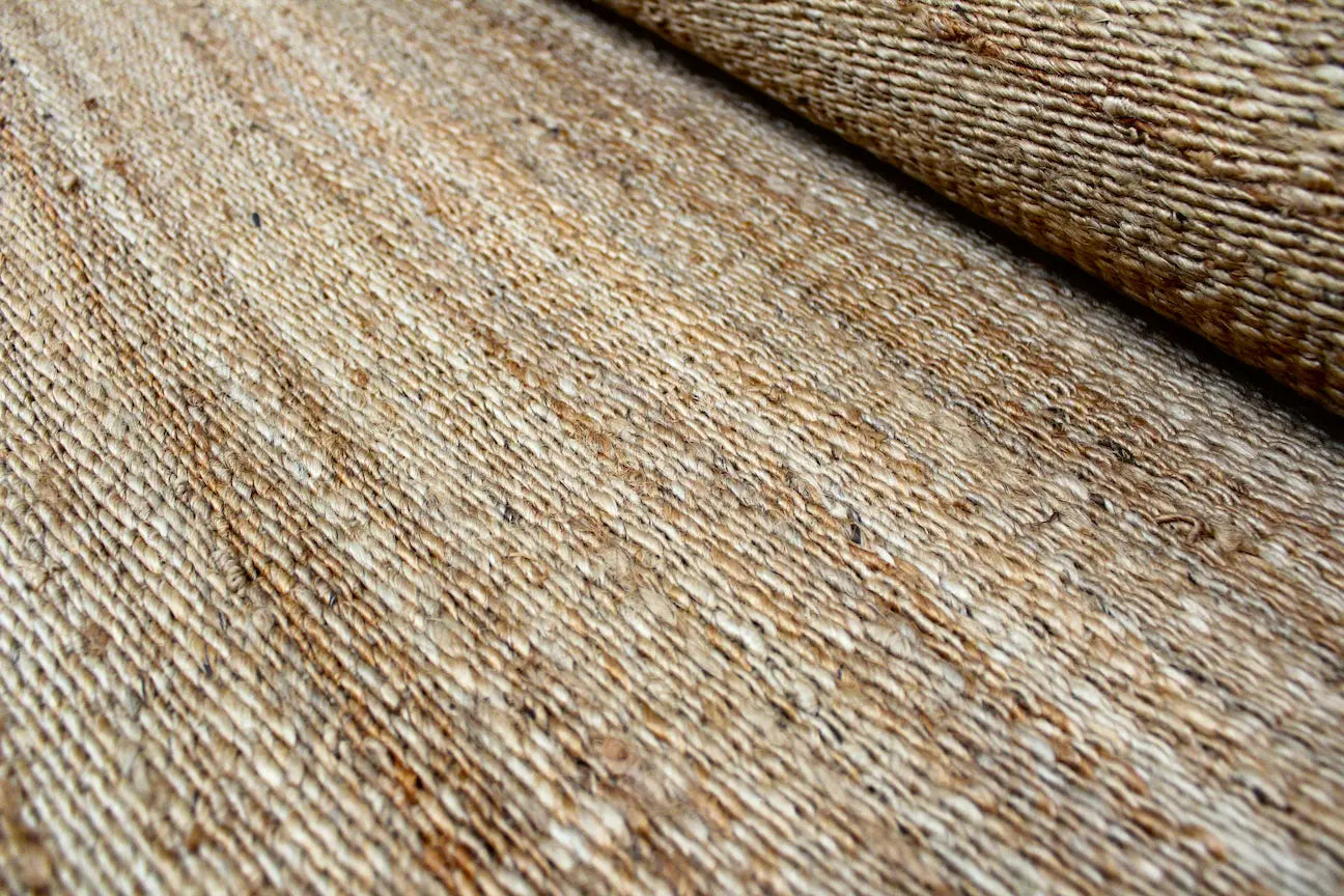 Merida Jute-Teppich - Beige, Flachgewebe