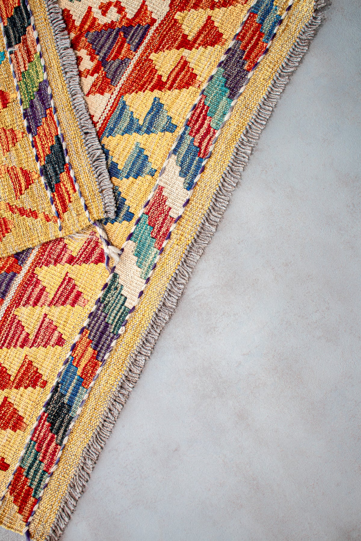 Alfombra Kilim Mai Mai 100% Lana -  82x411cm