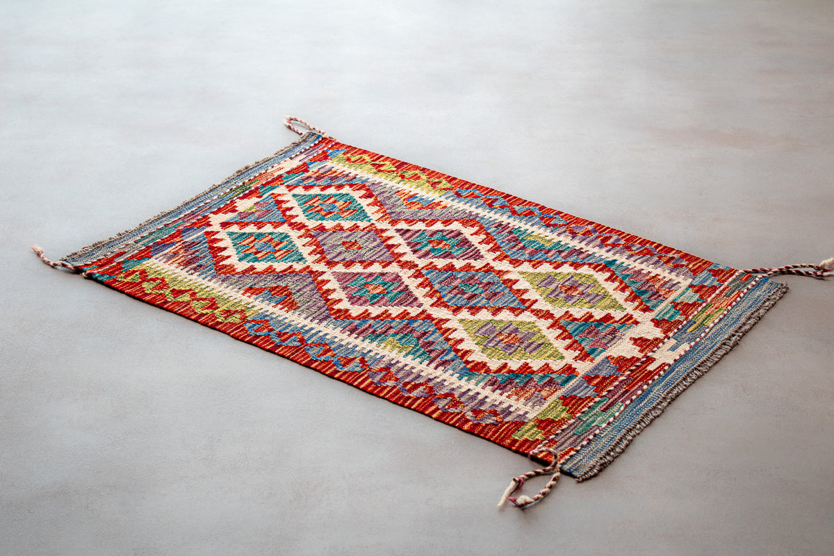 Alfombra Kilim Mai Mai 100% Lana - 60x90cm
