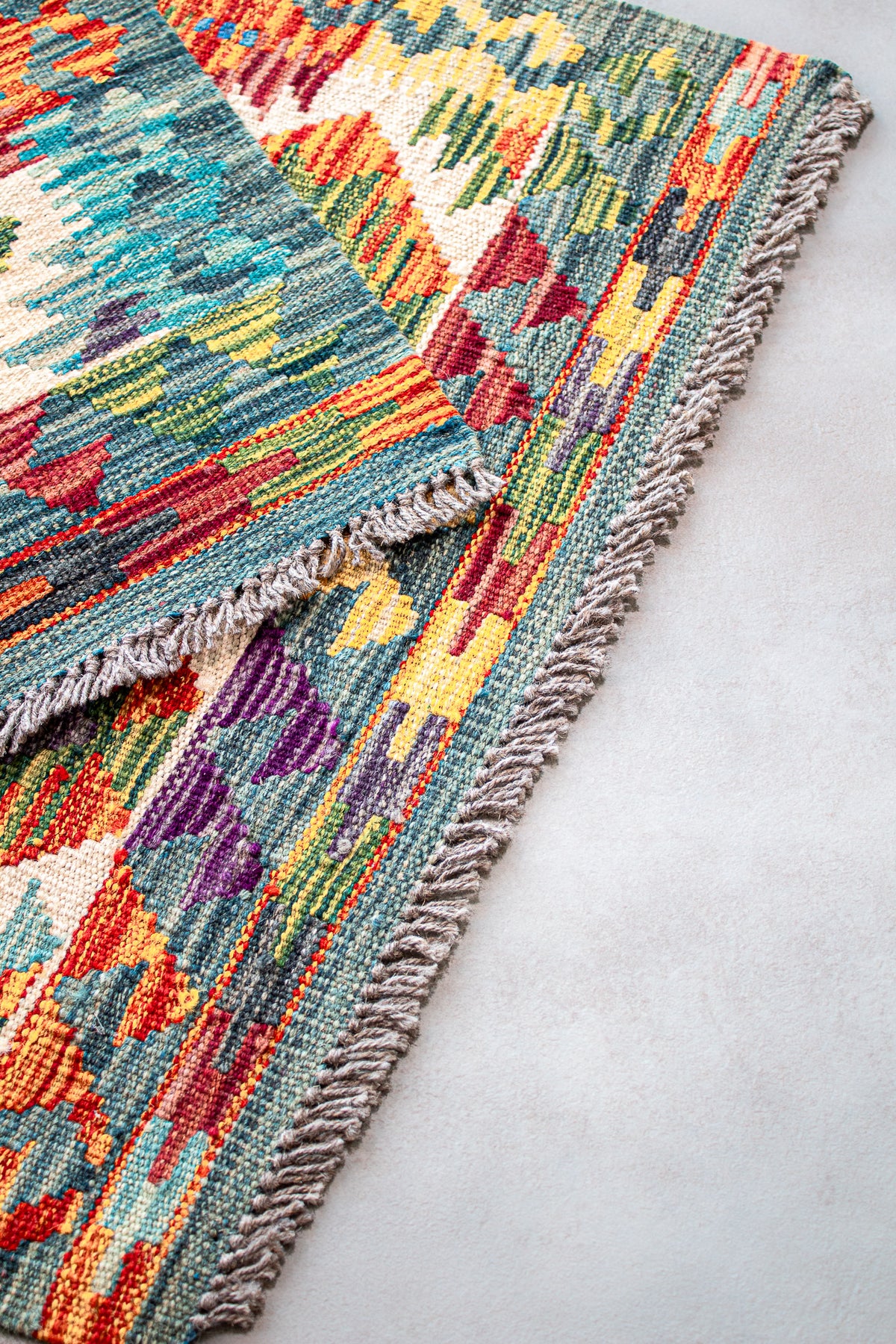 Teppich Kelim Mai Mai - 100 % Wolle -  60x90cm