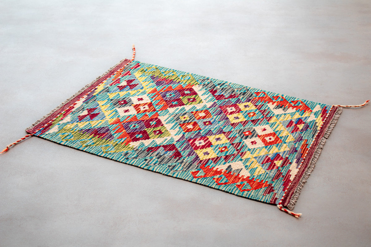 Alfombra Kilim Mai Mai 100% Lana - 60x90cm