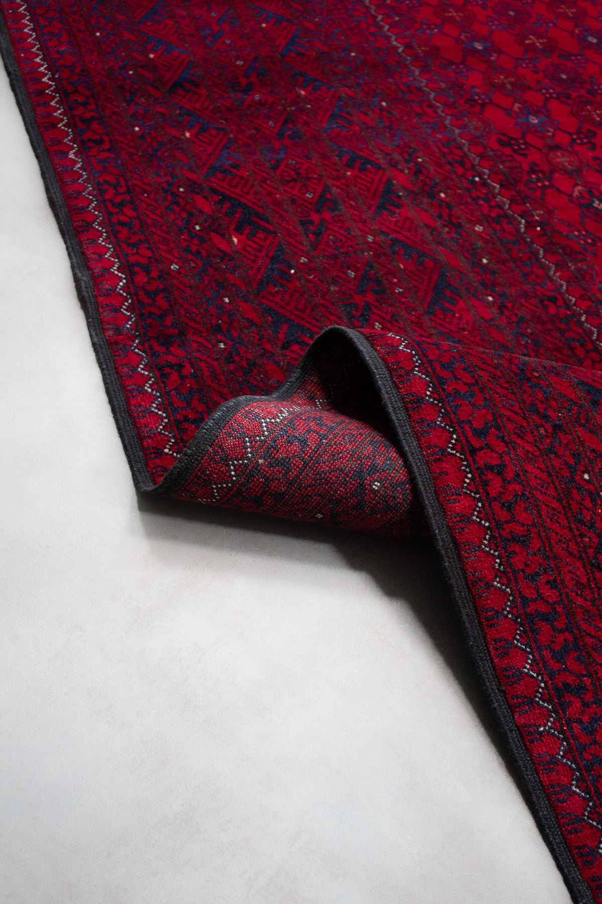 Alfombra Lana Anudada a mano Roja - 197x287cm
