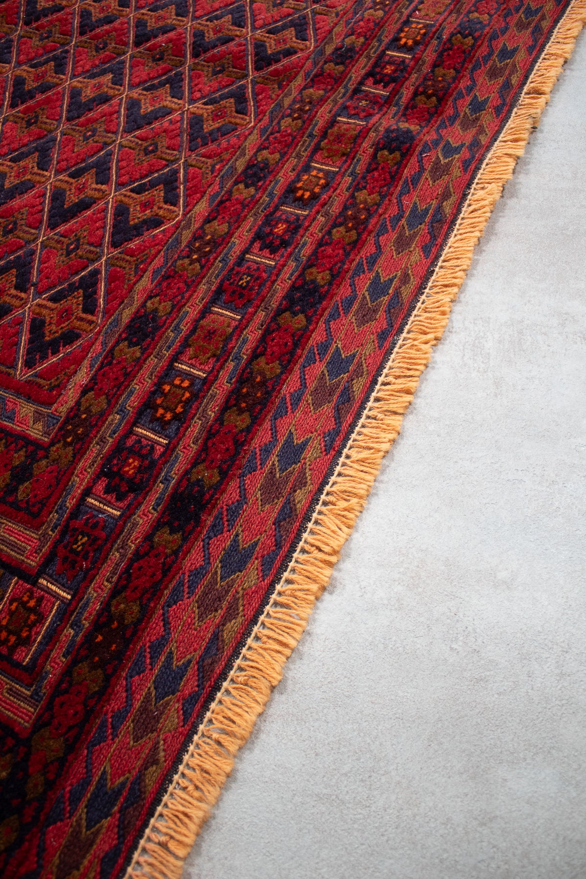 Alfombra Lana Anudada a mano Roja - 152x197cm
