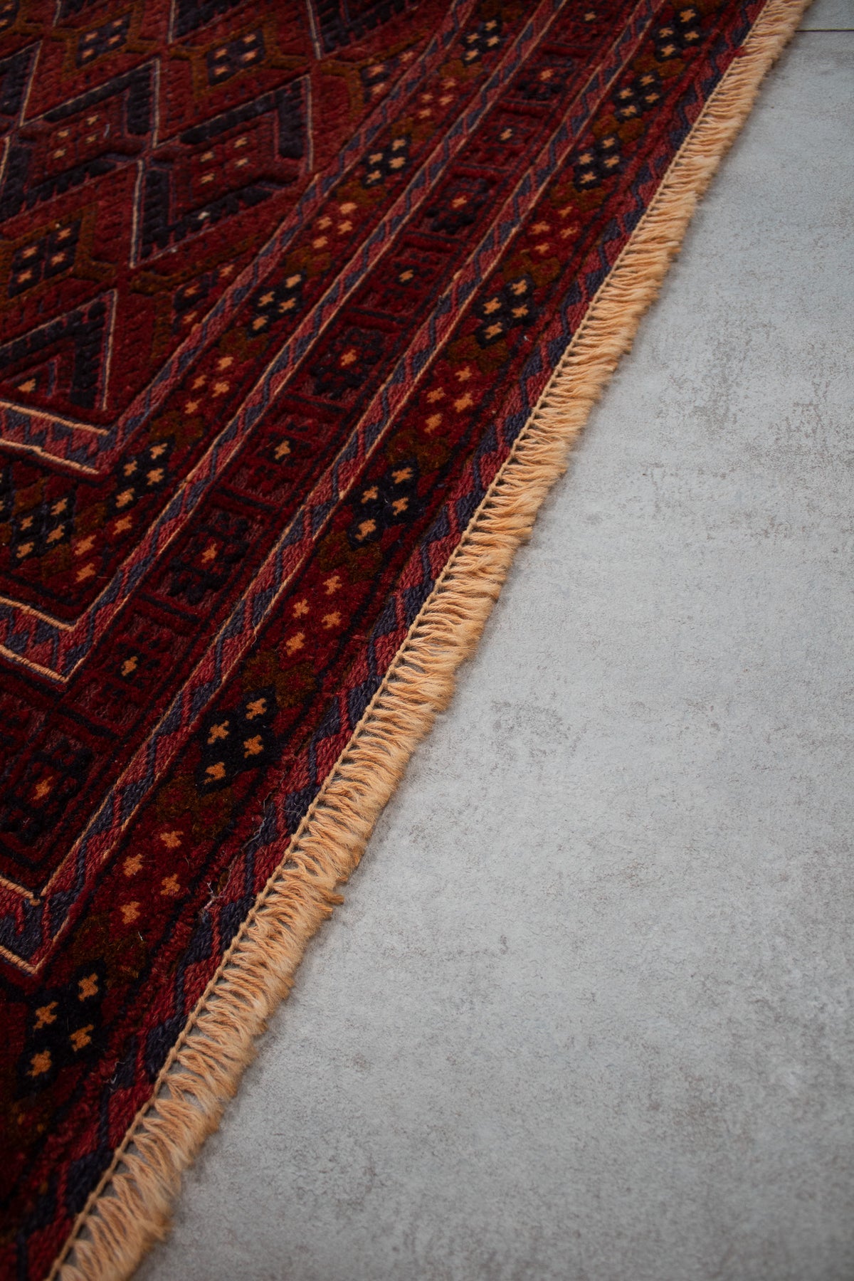 Alfombra Lana Anudada a mano Roja - 160x192cm