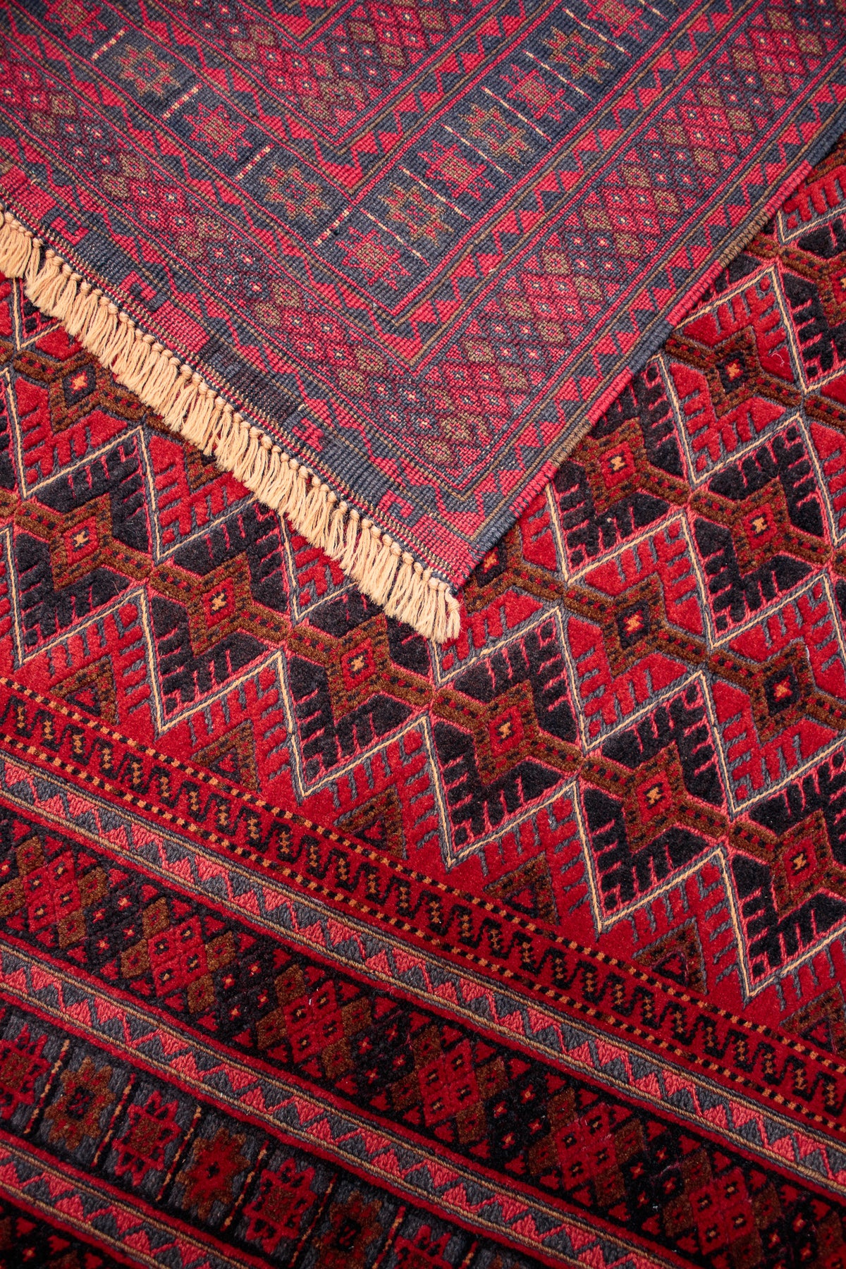 Alfombra Lana Anudada a mano Roja - 145x192cm