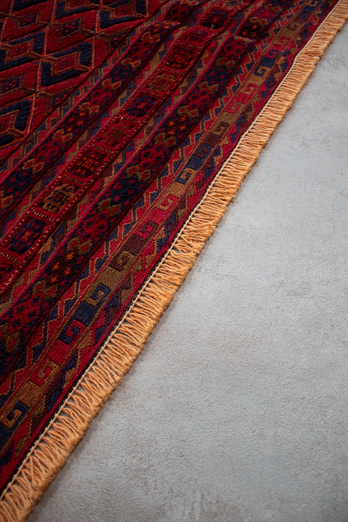 Alfombra Lana Anudada a mano Roja - 156x195cm