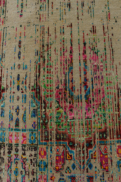 Alfombra Afghan Lux - de Seda Sari y Lana Ghazni