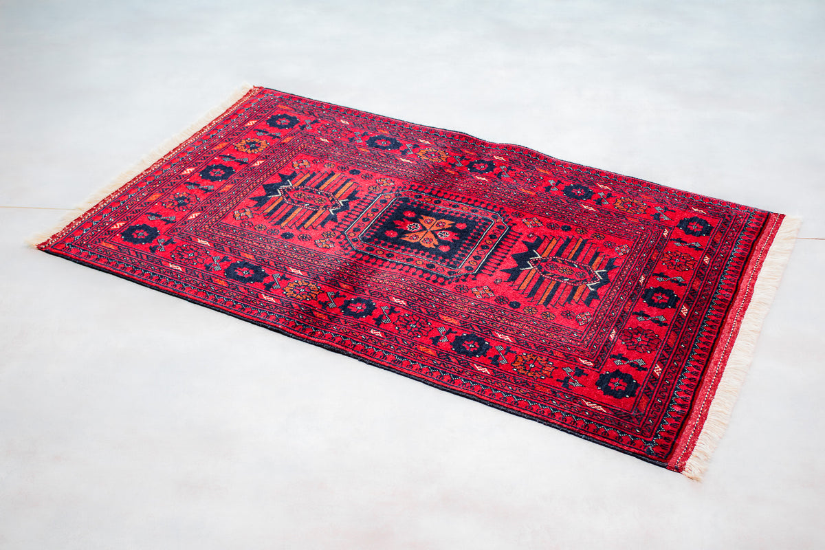 Teppich Wollte Handgeknüpfter Roter – 74x118cm
