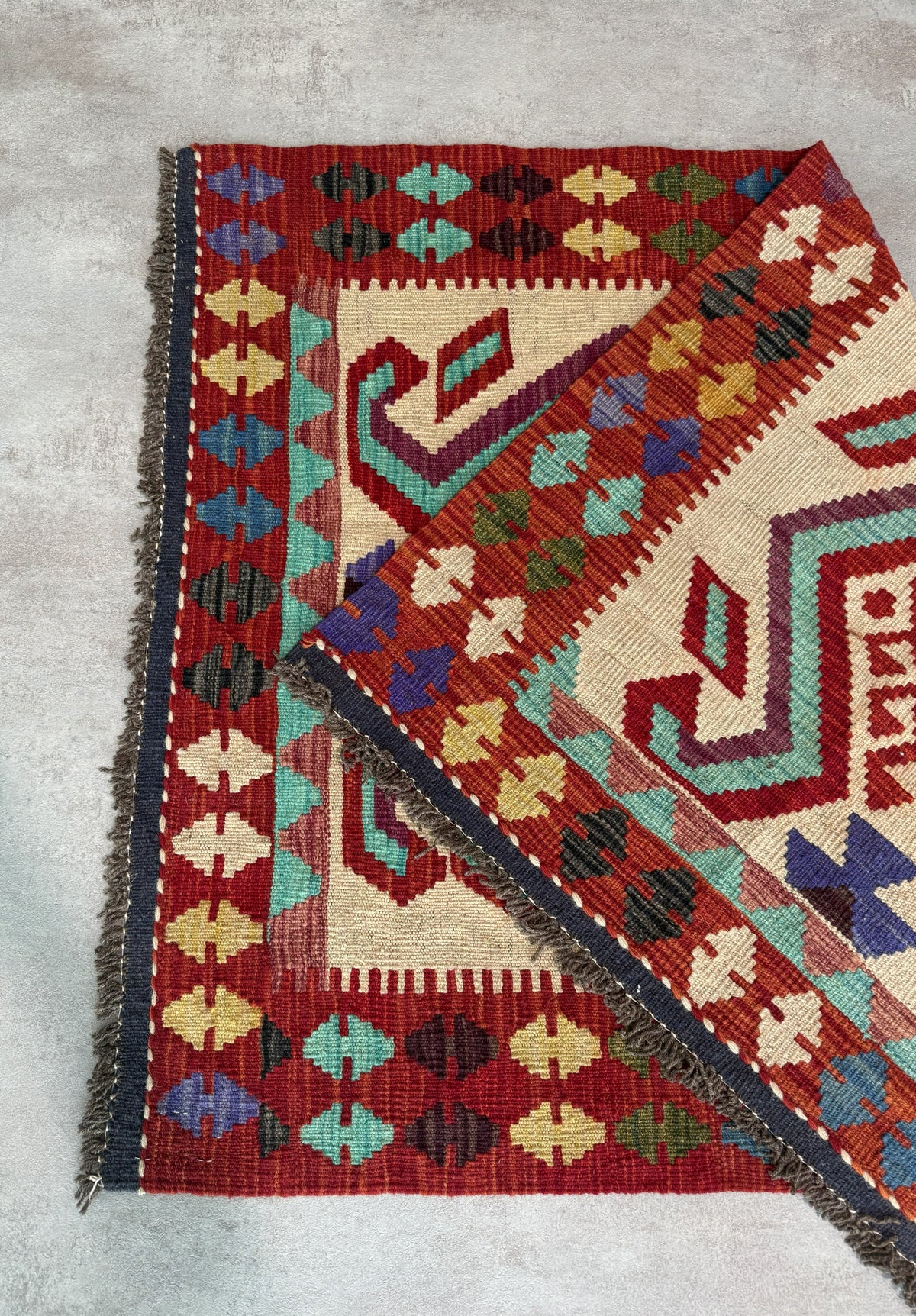 Alfombra Kilim Mai Mai 100% Lana - 97x140cm