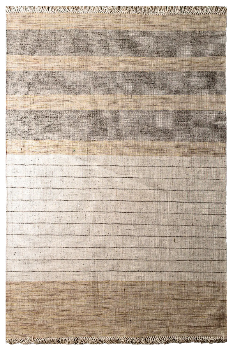 Alfombra Arena de Lana a Rayas 200x300cm