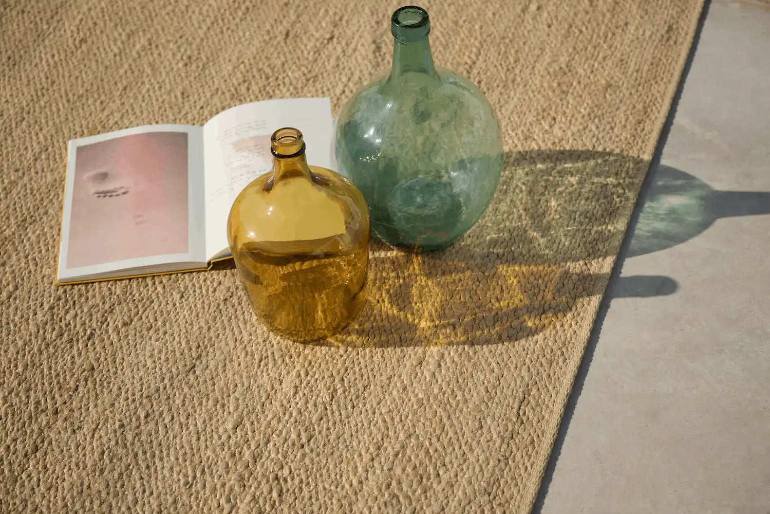 Teppich Jute Merida Beige - Flachgewebe