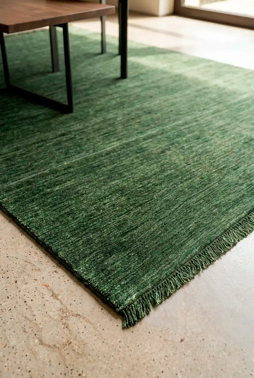 Teppich Moon Green - Groß, Wolle, fürs Wohnzimmer