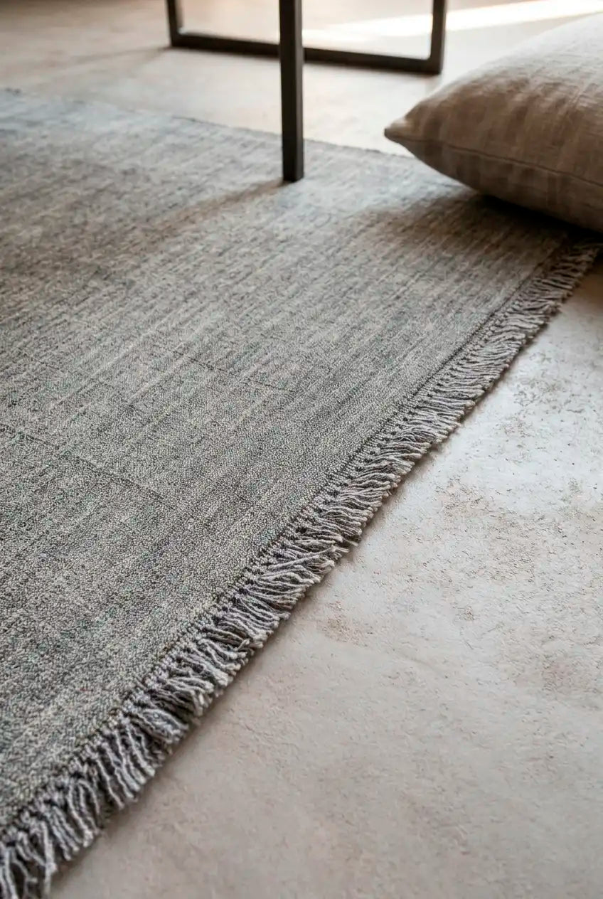 Teppich Moon Silver - Groß, Wolle, fürs Wohnzimmer