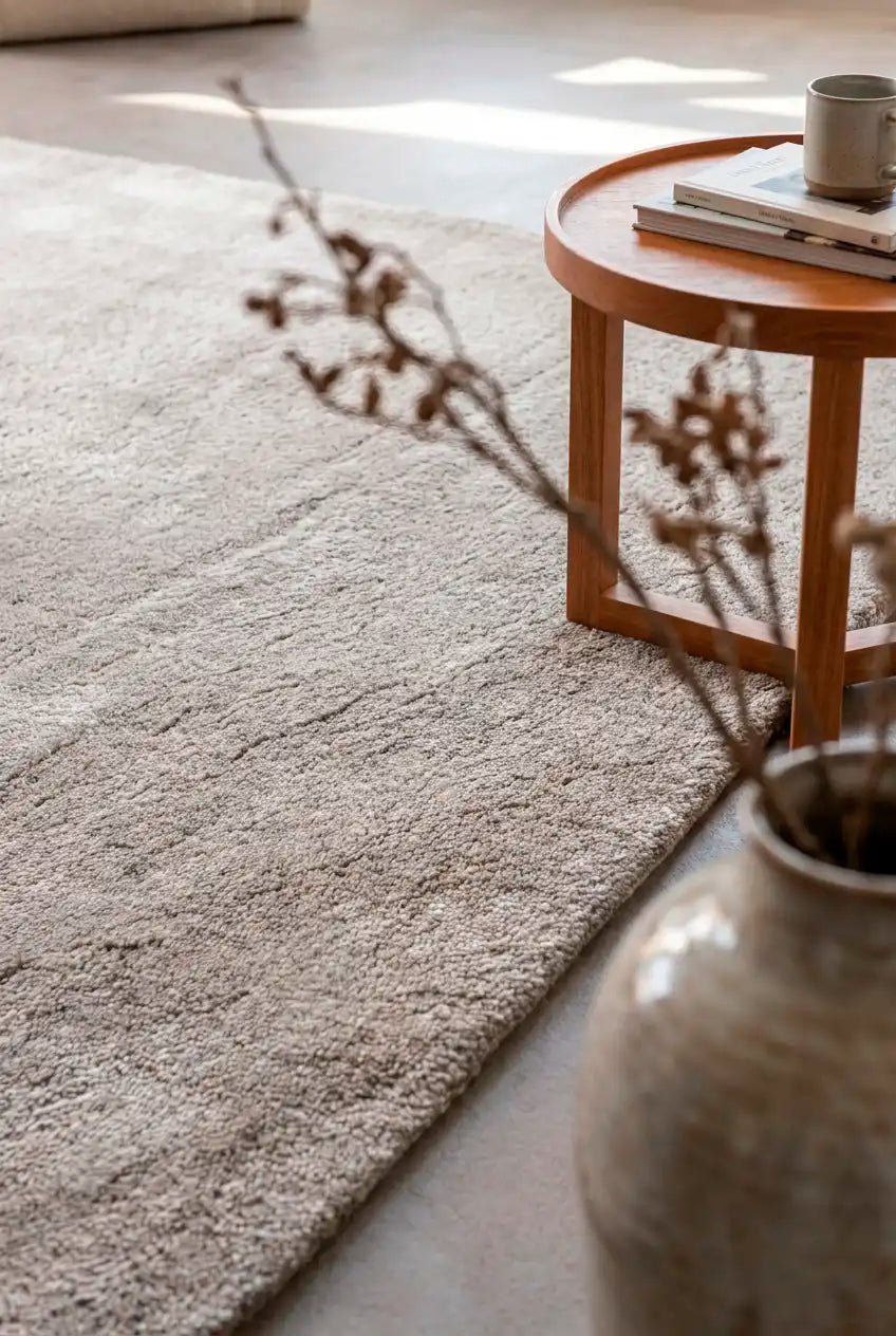 Teppich Perla Grey – 100 % Wolle für das Wohnzimmer