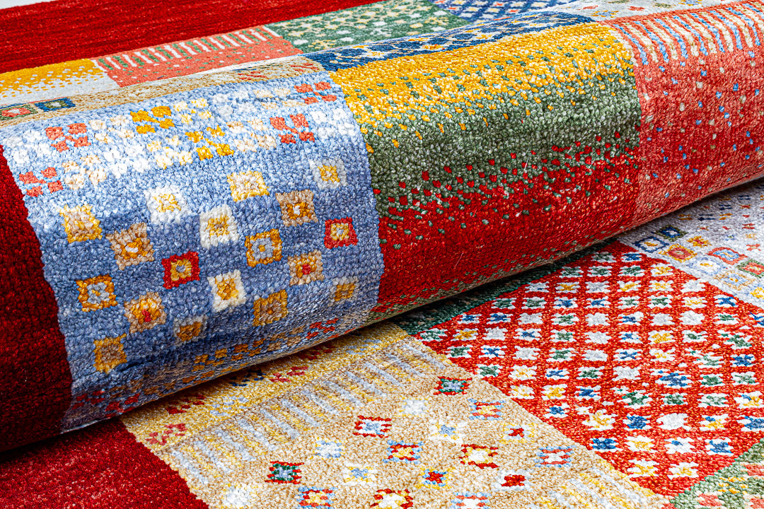 Alfombra Gabbeh Loribaft - de salón red 173 x 242