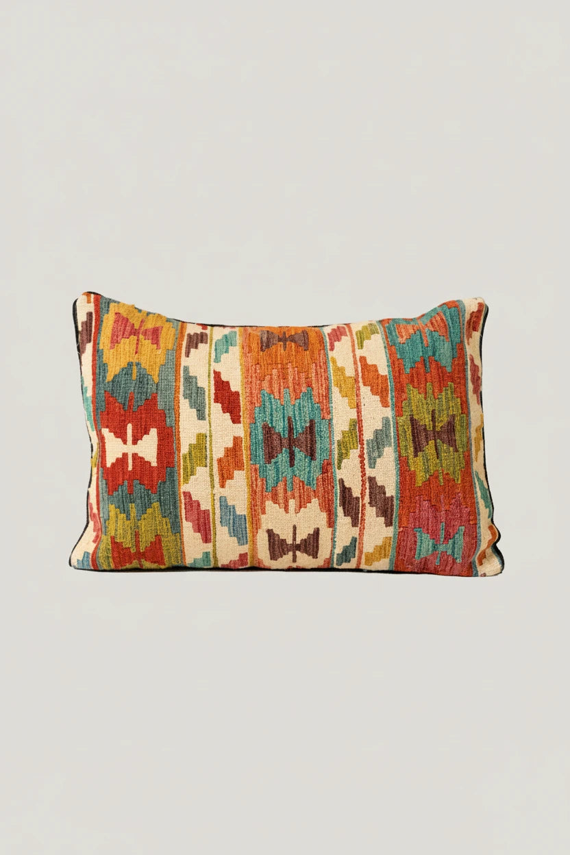 Cojín Kilim Mai Mai - Multicolor 100% Lana