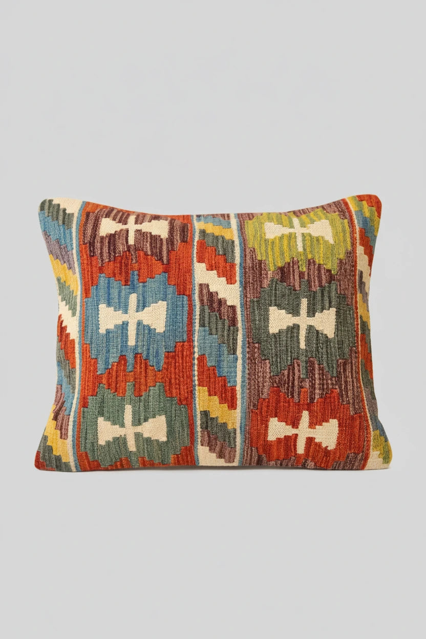 Cojín Kilim Mai Mai - Lana Multicolor 45x45cm