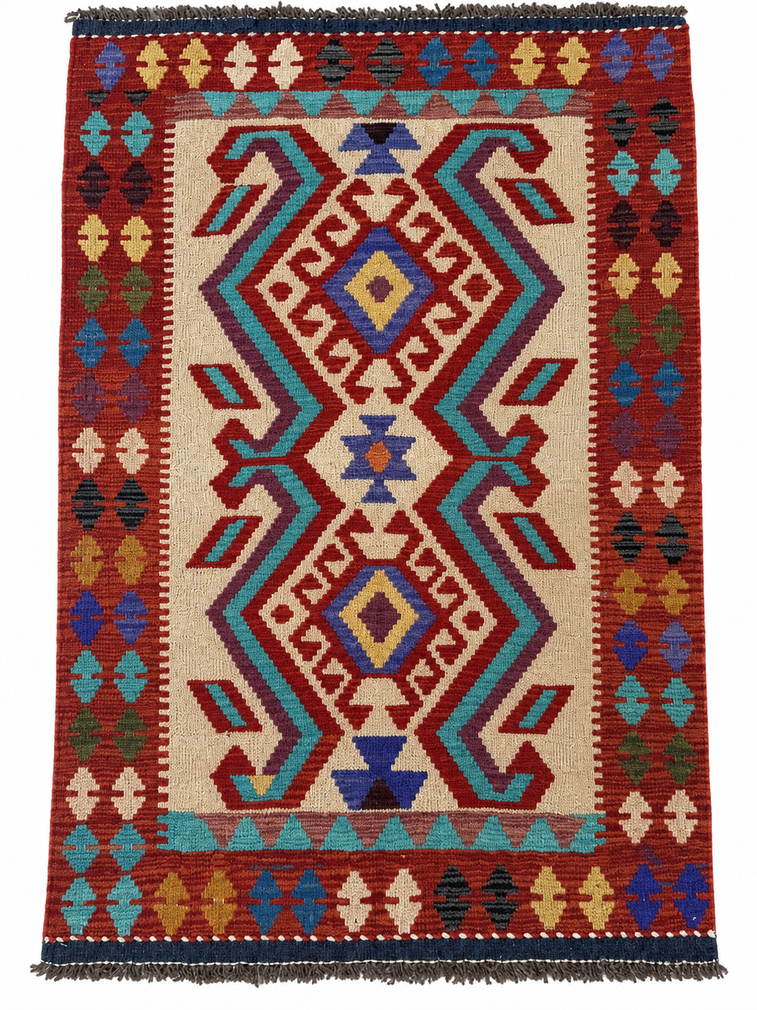 Alfombra Kilim Mai Mai 100% Lana - 97x140cm