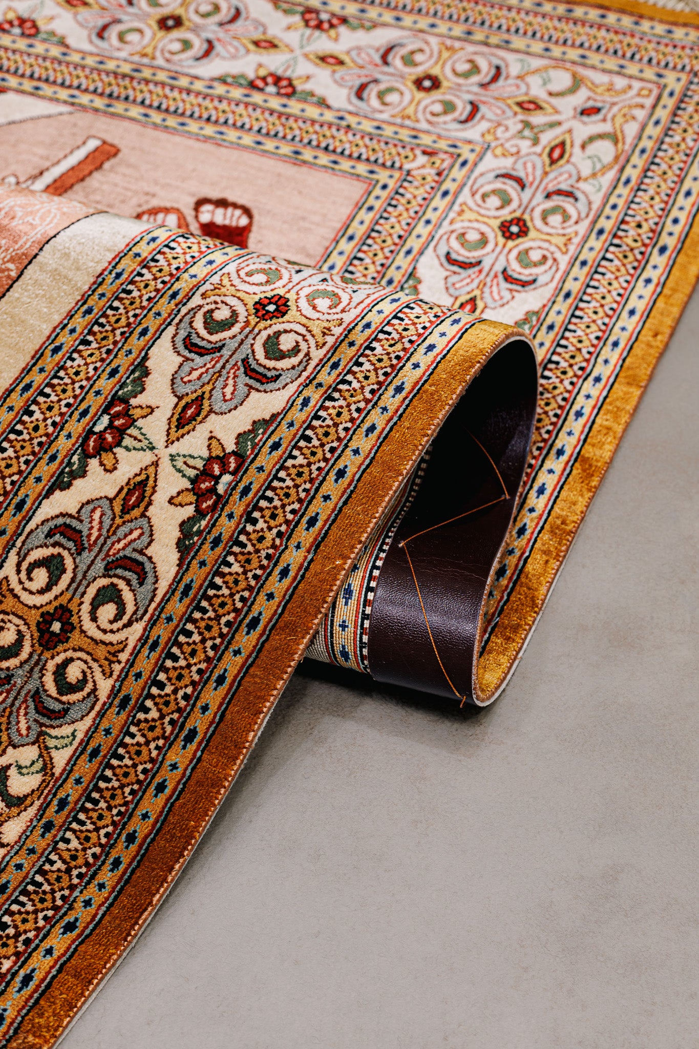 Alfombra Ghom de Seda Firmada - La Ultima Cena - 96 x 145 cm