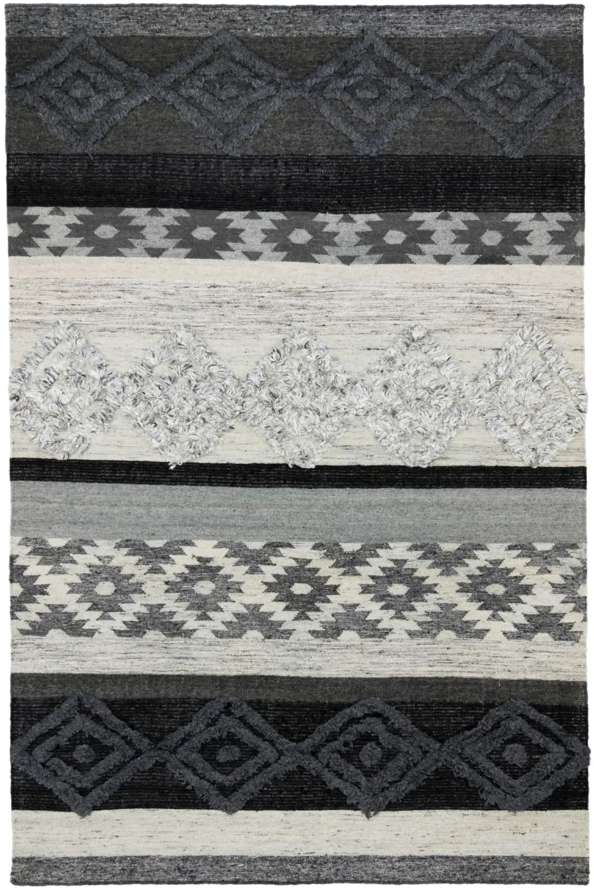 ︎ Diamonds DR 218 B Natural Modern Scandinavian Rug