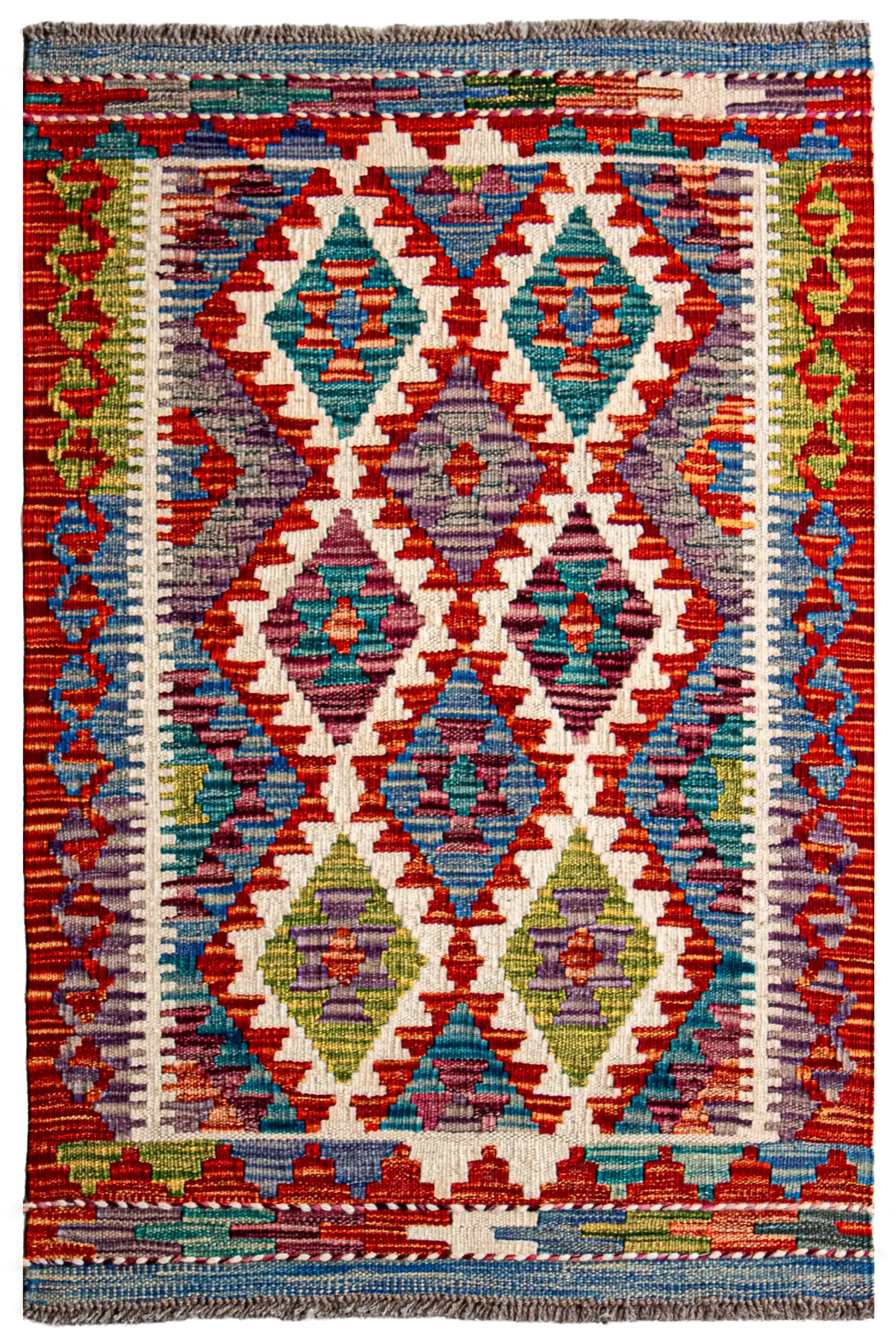 Alfombra Kilim Mai Mai 100% Lana - 60x90cm