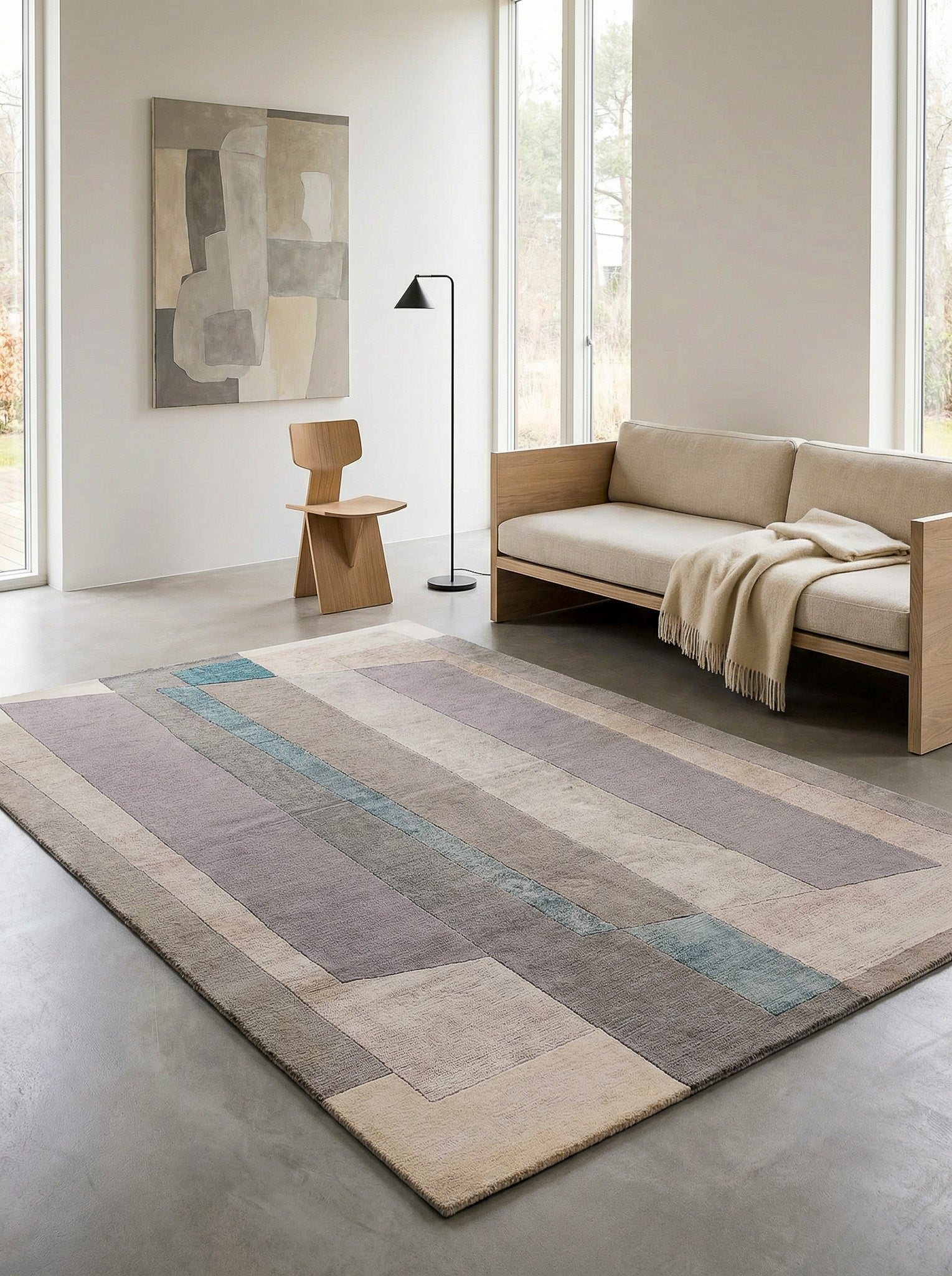  Teppich Nepal Grau - 201x302cm