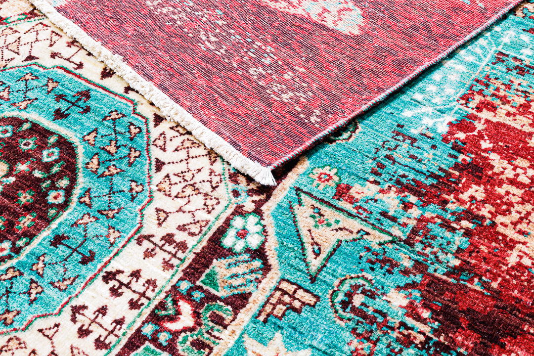 Alfombra Mamluk - para Salón Artesanal Multicolor 170 x 252 cm